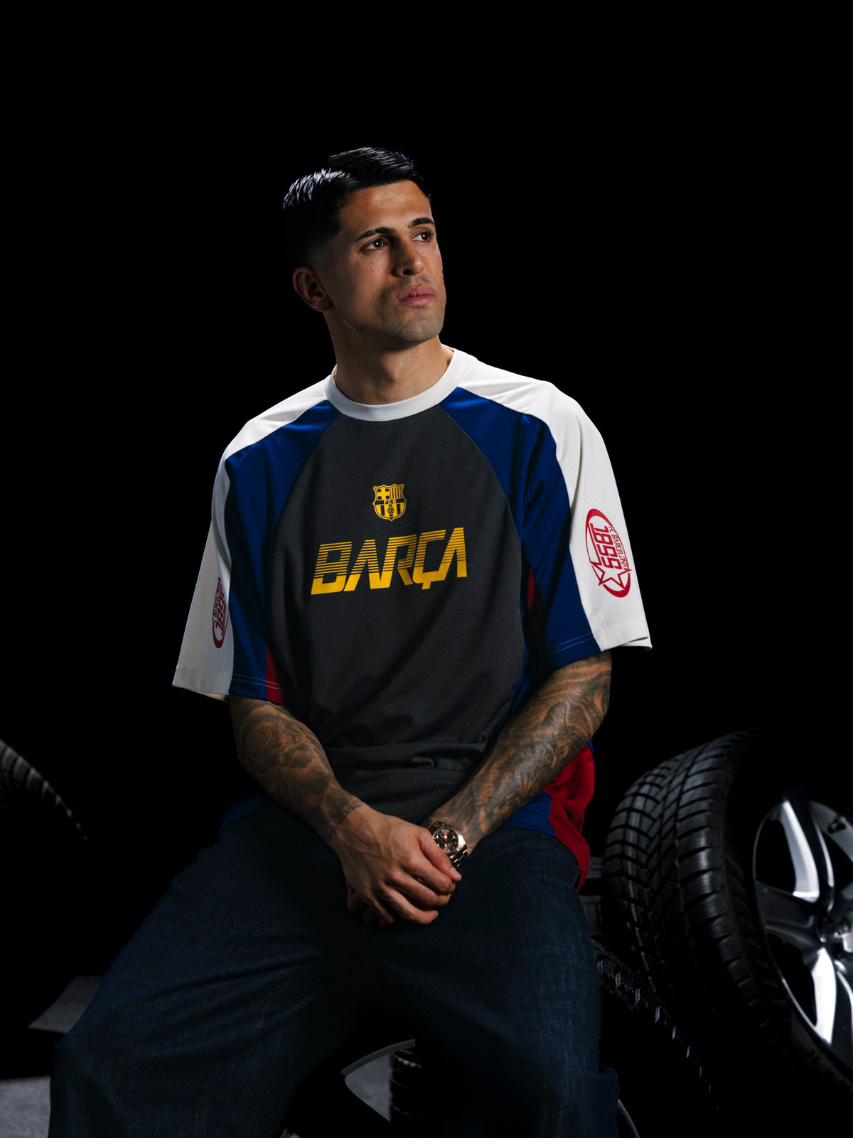 Tee Antracite Racing Barça