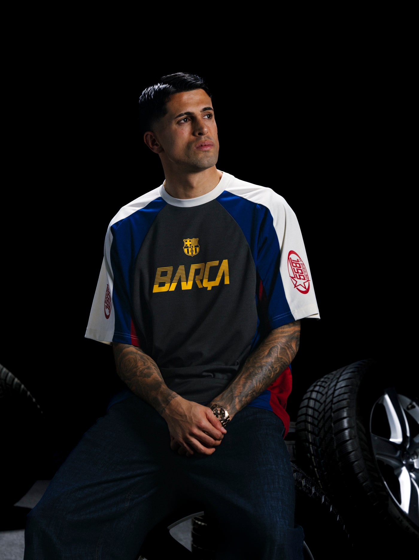 Tee Antracite Racing Barça