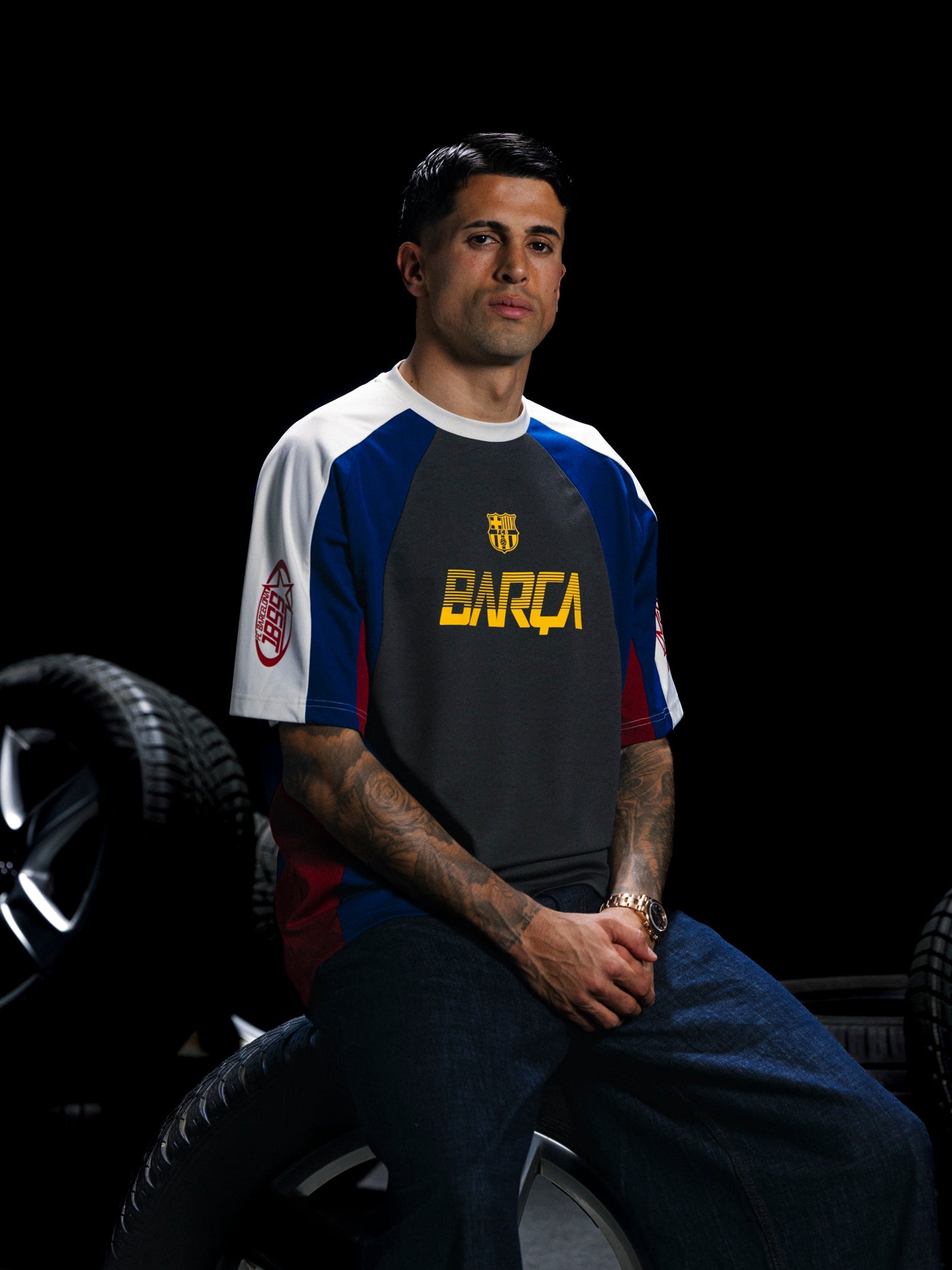 Tee Antracite Racing Barça
