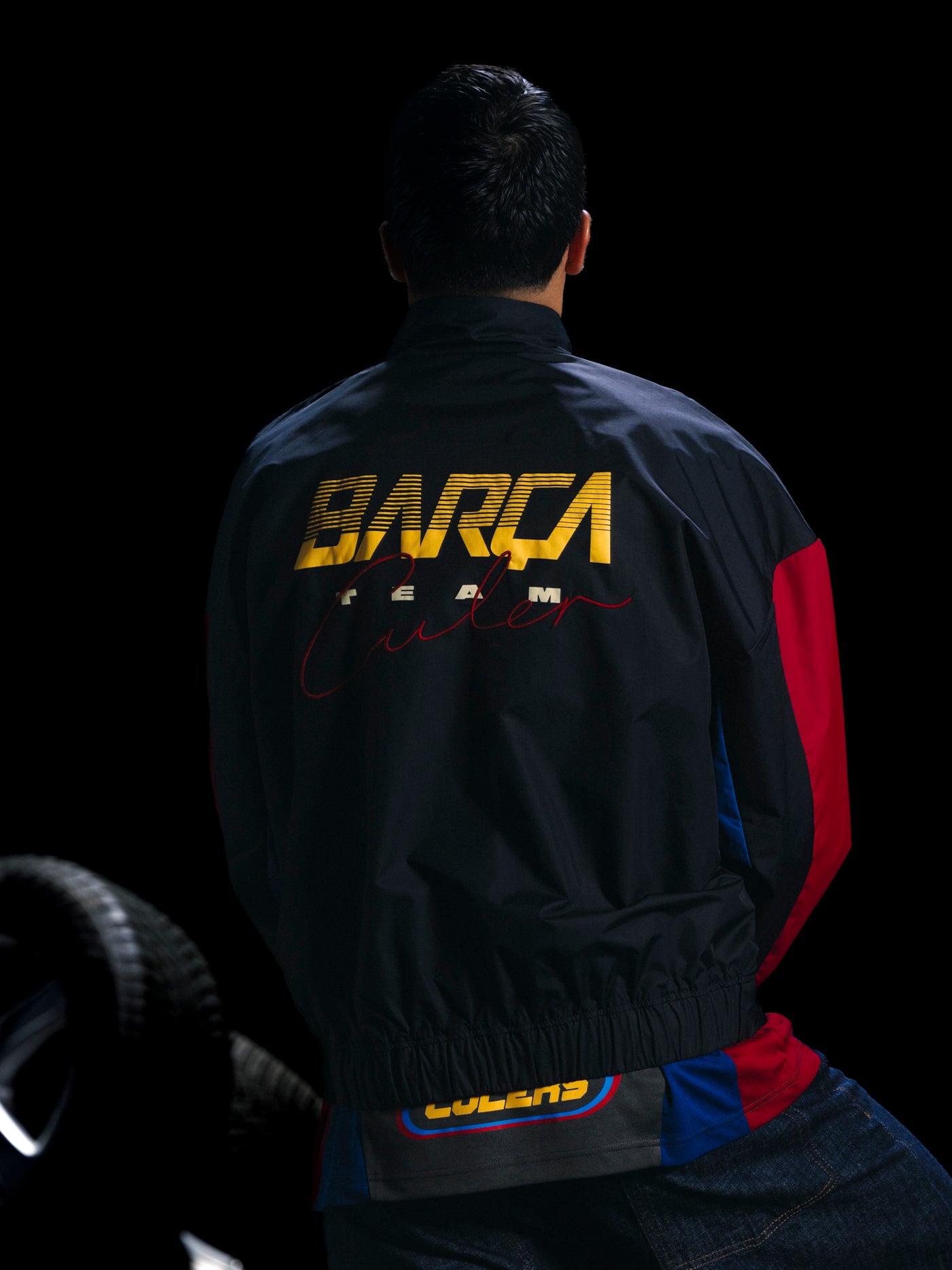 Chaqueta Ligera Antracita Racing Barça