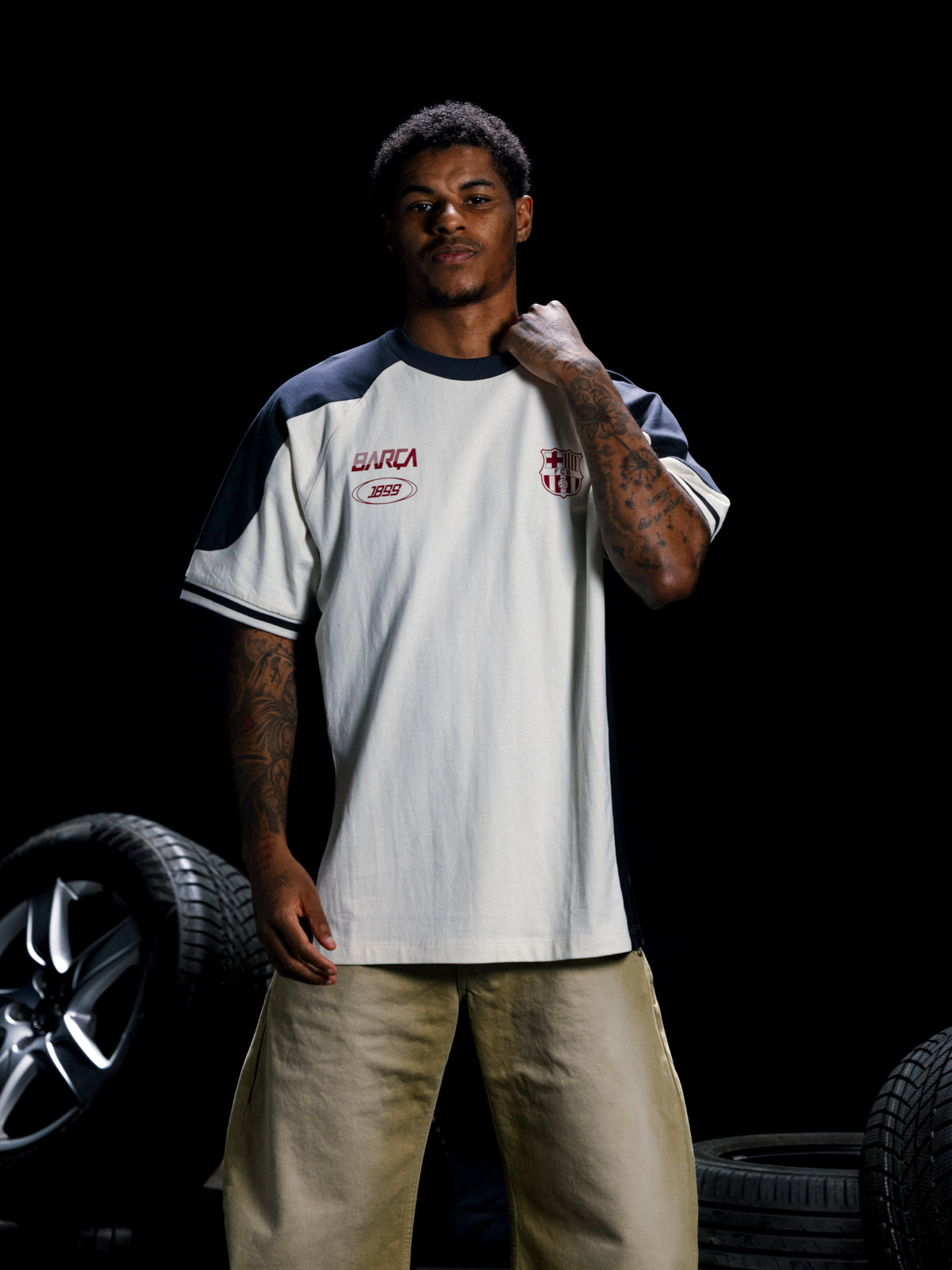 Tee Ecru Racing Barça