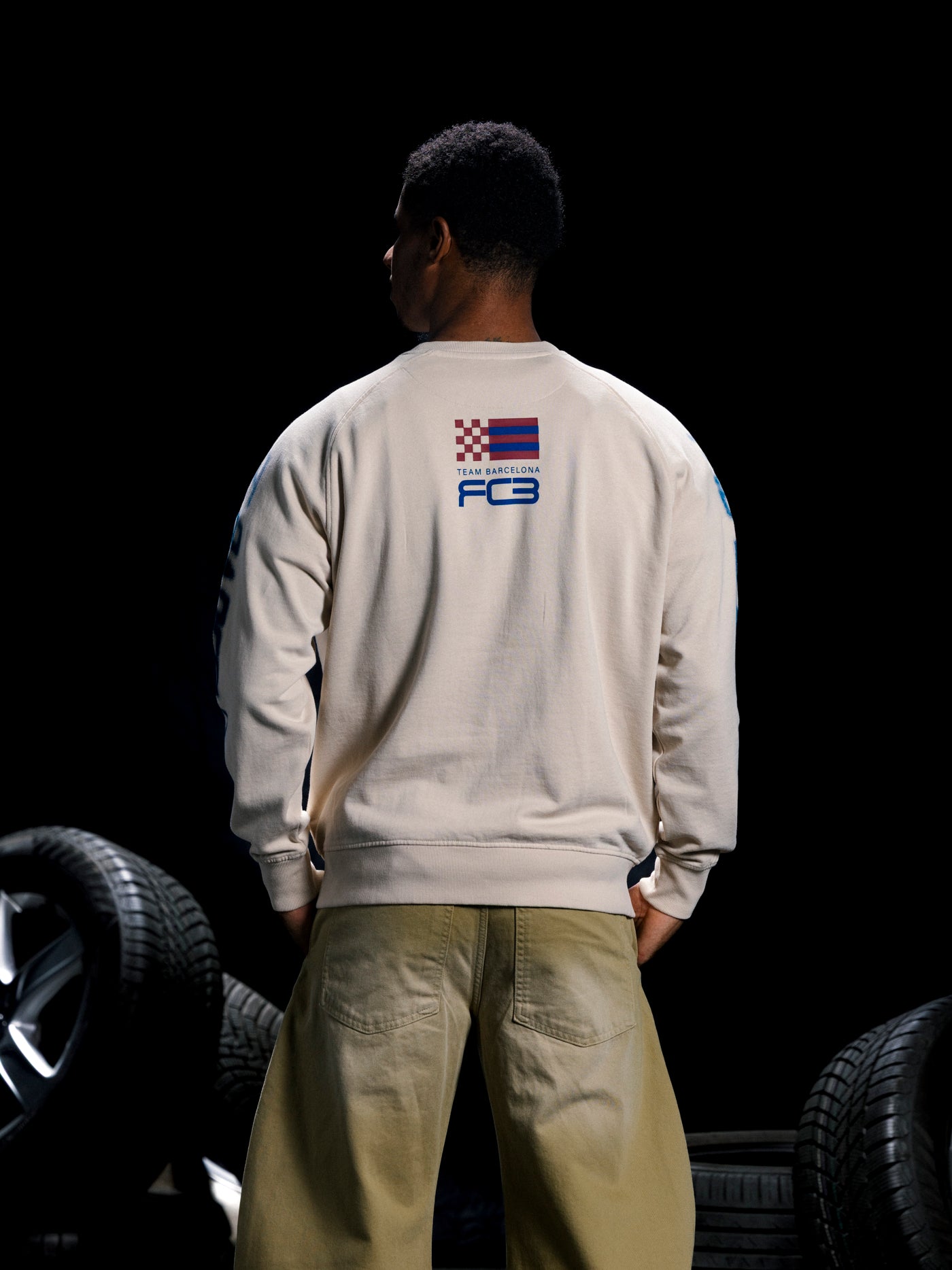 Sweat Crew Ecru Racing Barça