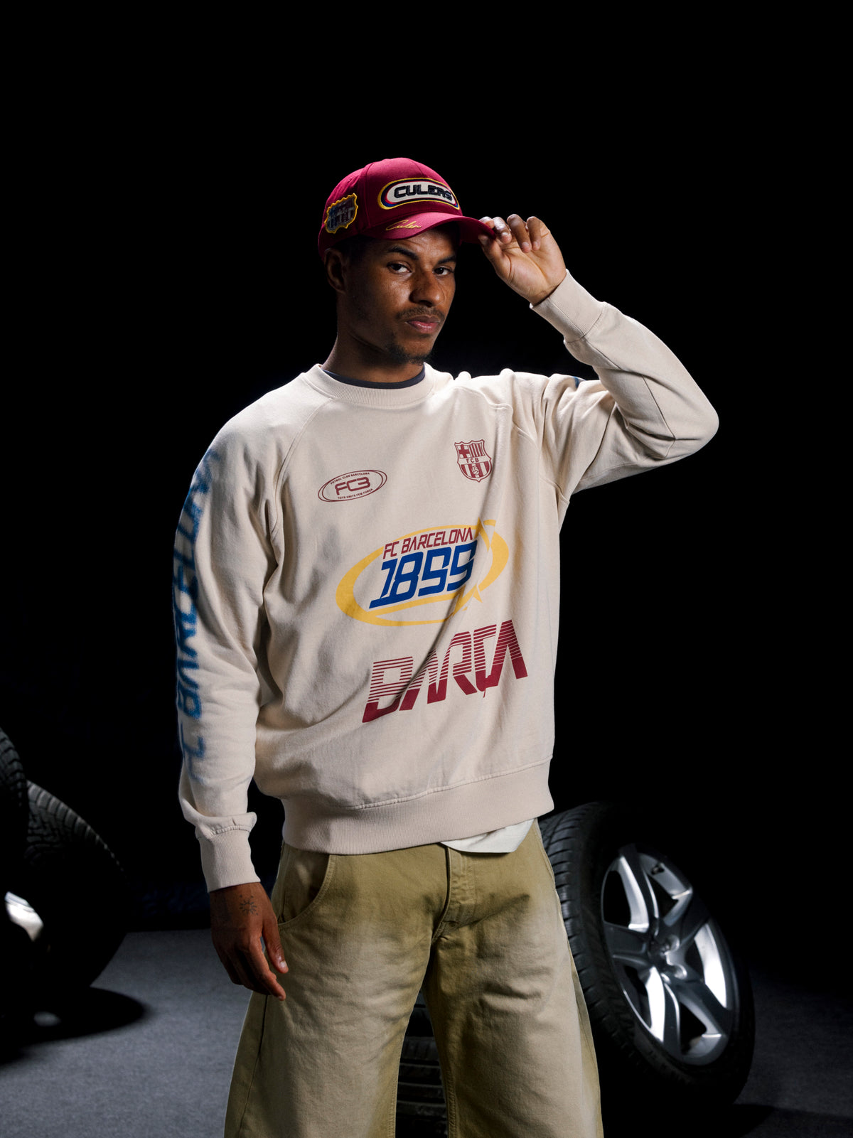 Casquette Burgundy Racing Barça