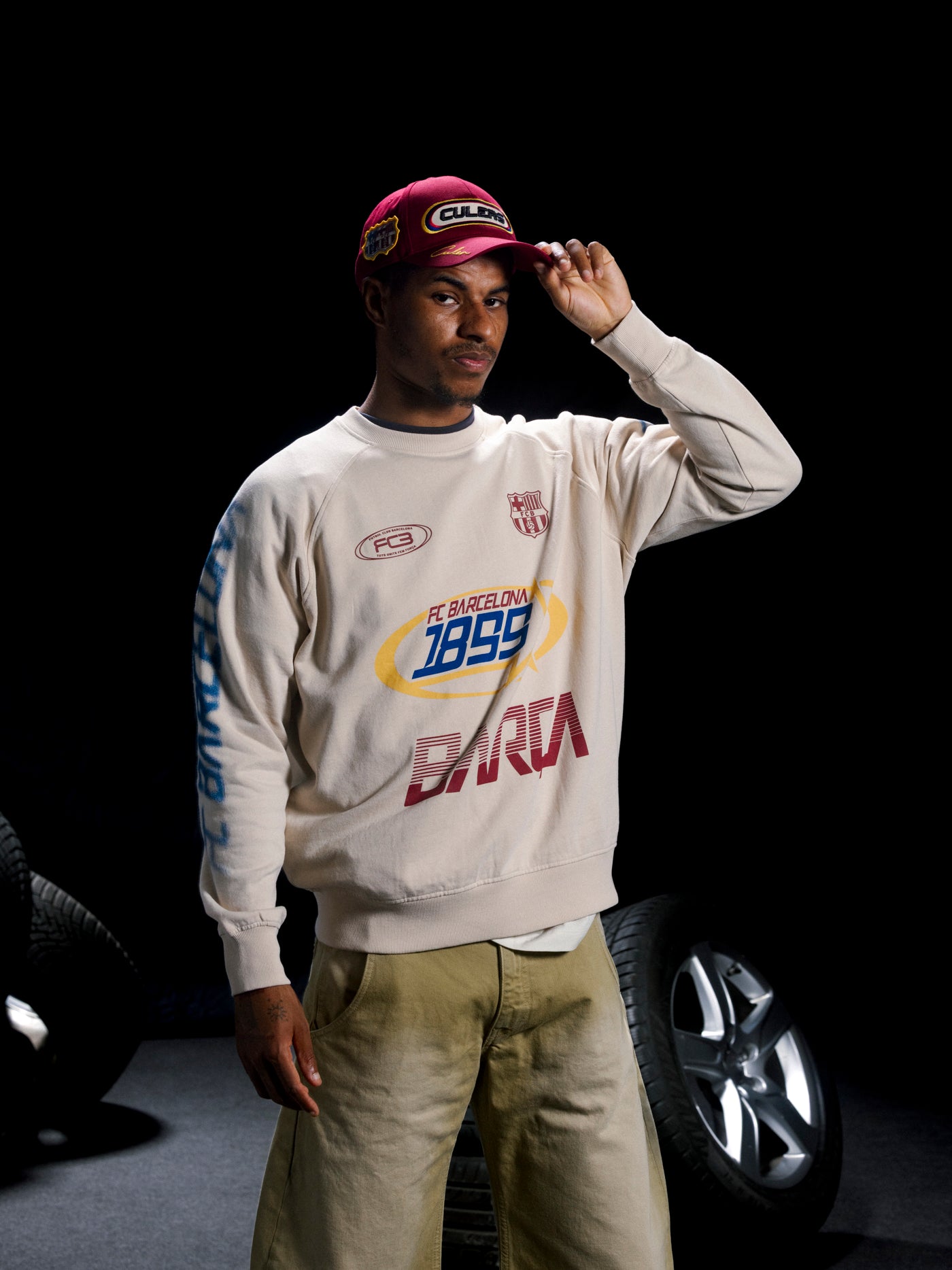 Cap Burgundy Racing Barça