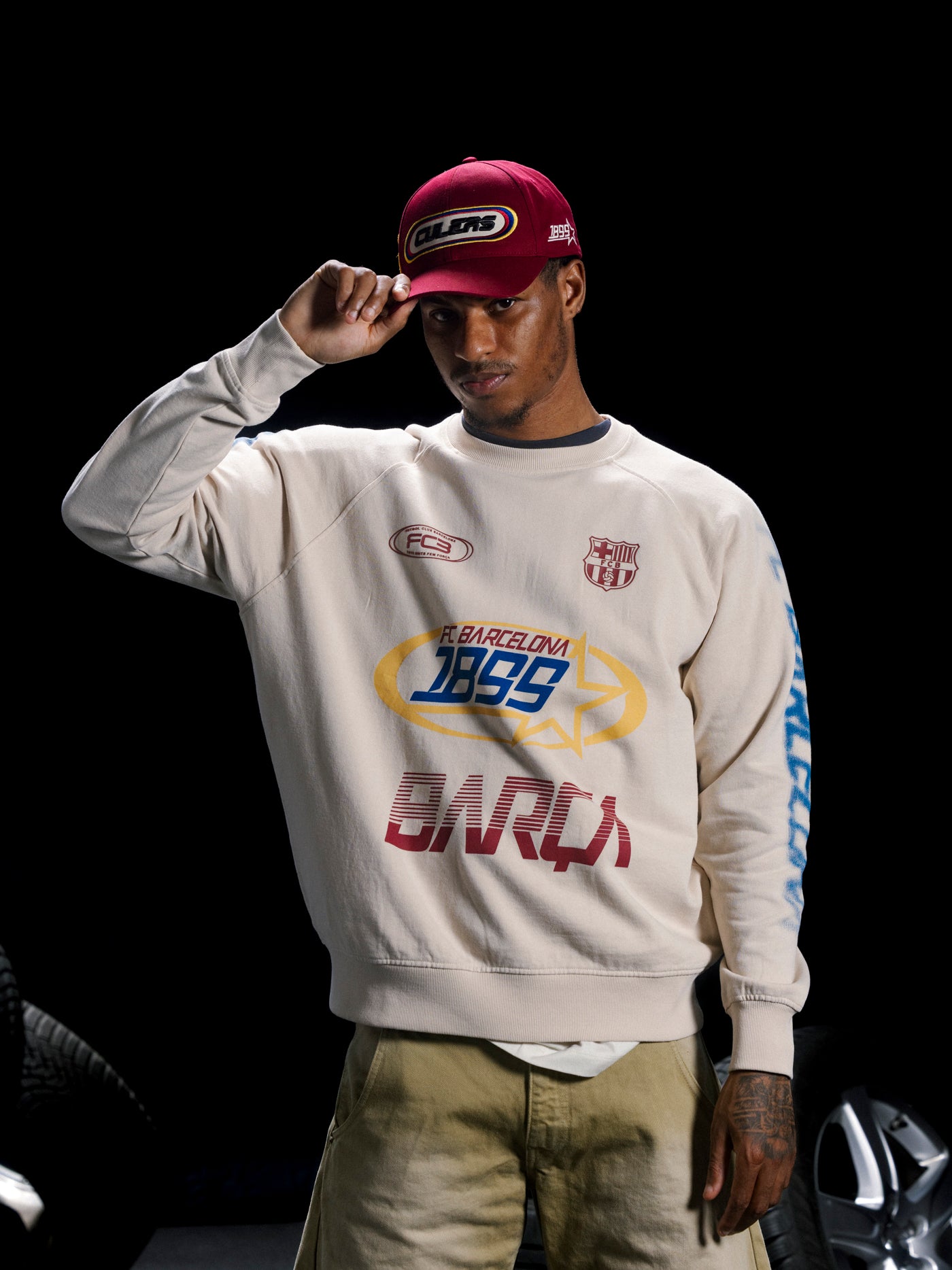 Cap Burgundy Racing Barça