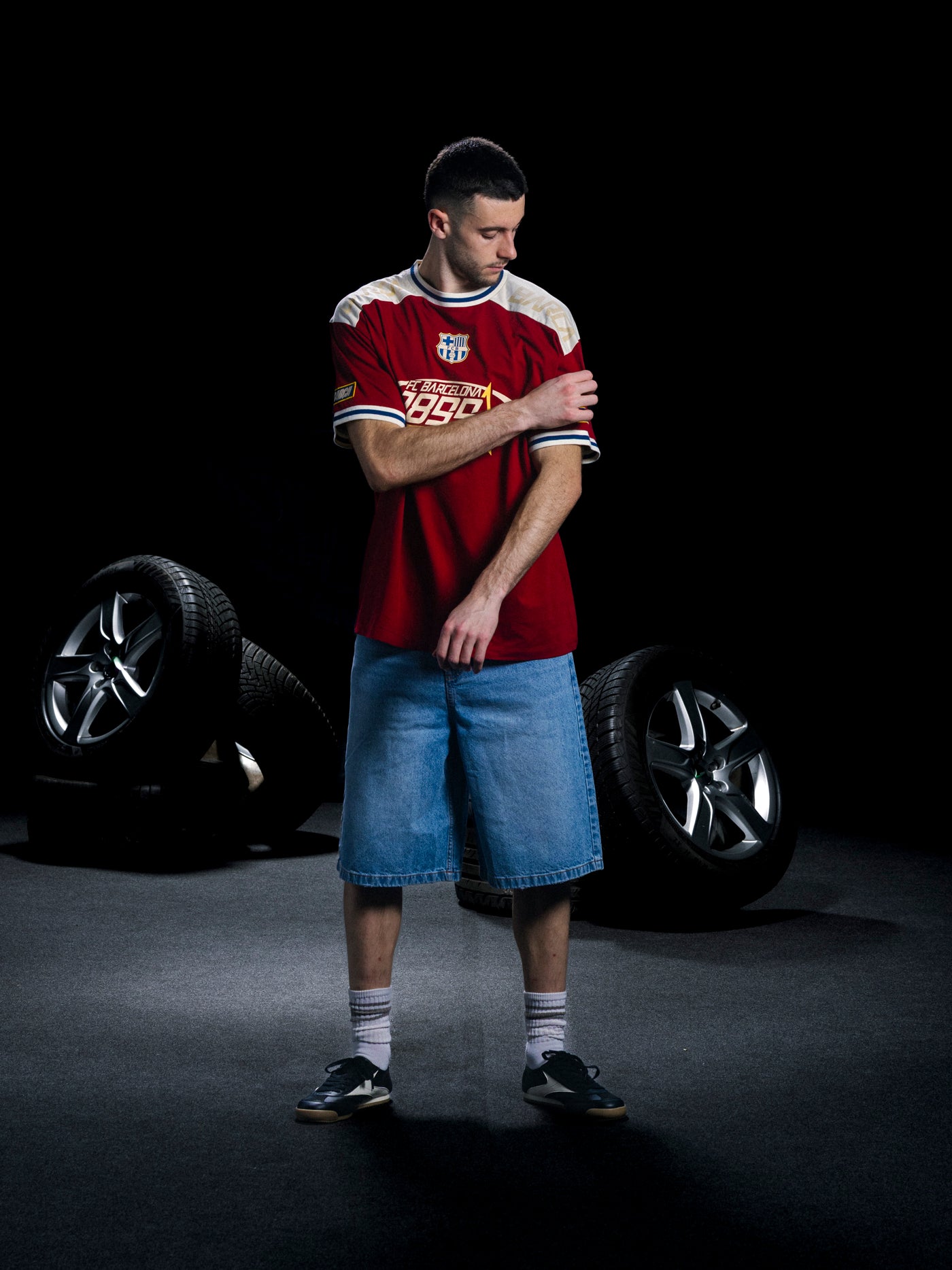 T-shirt Grenat Racing Barça
