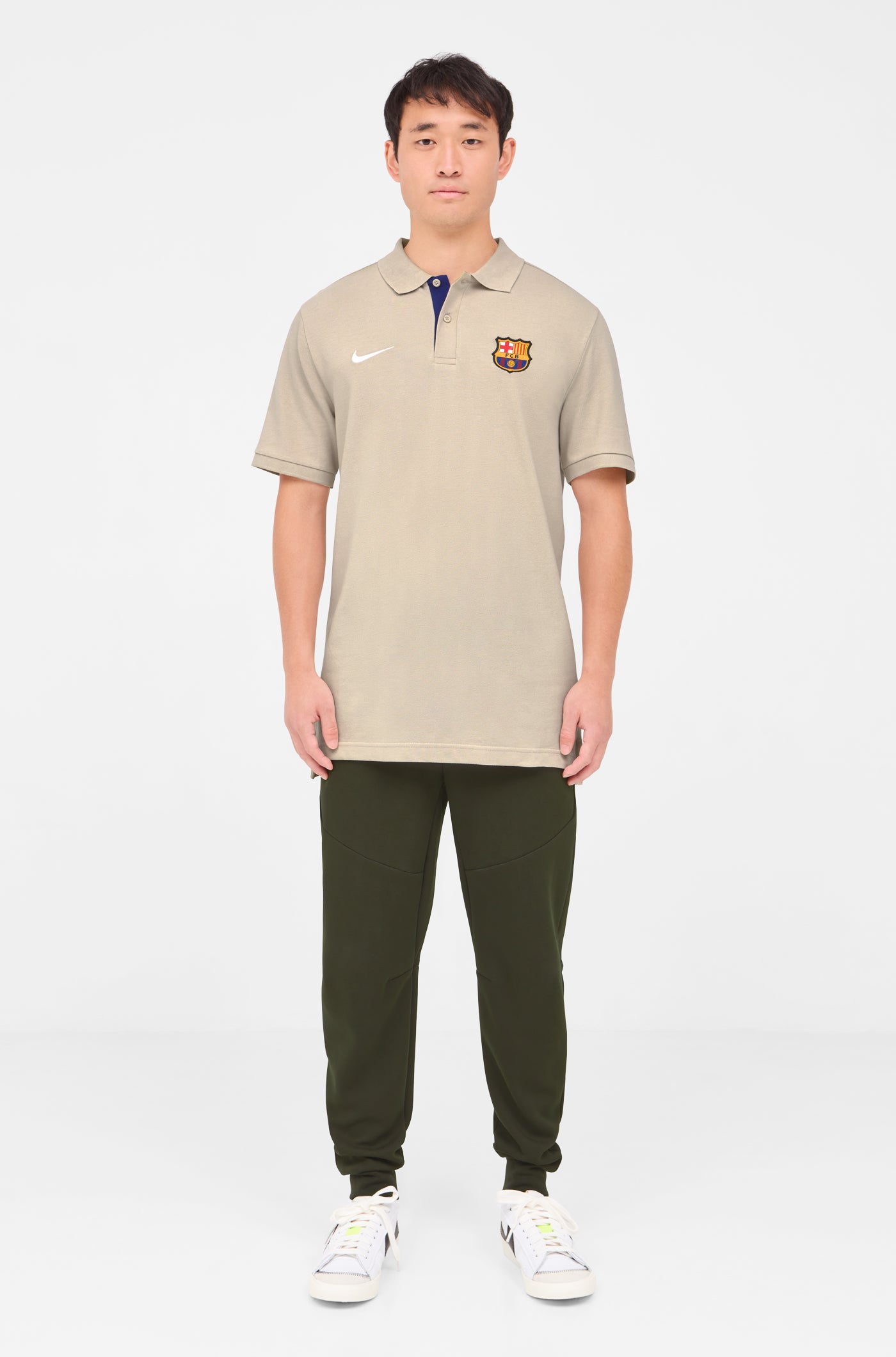 Polo escudo beige Barça Nike