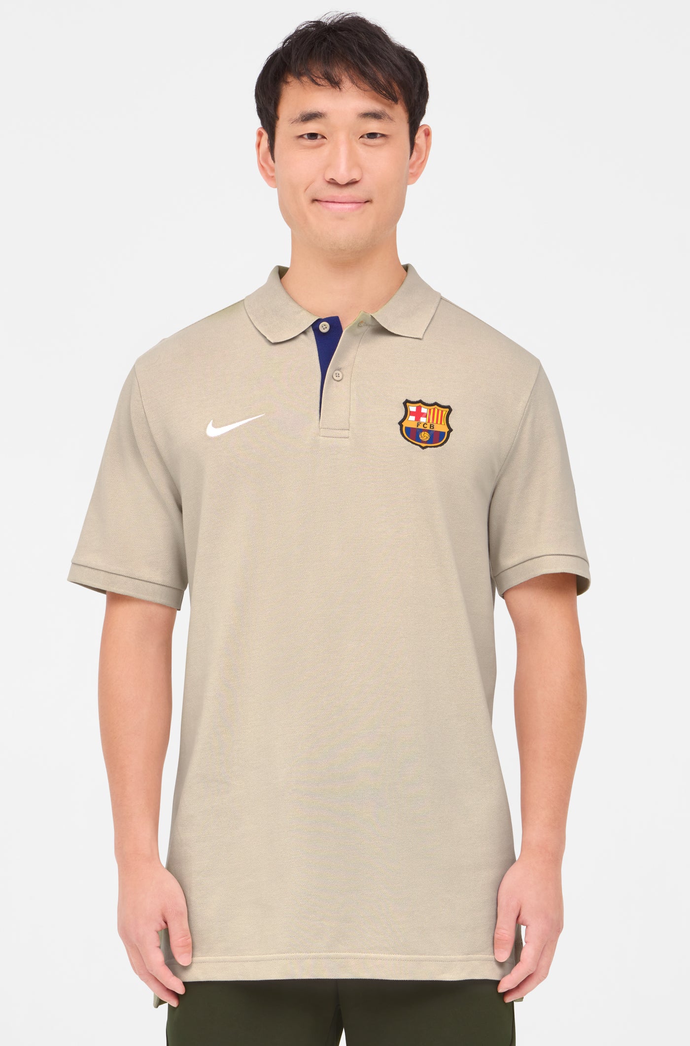 Polo escudo beige Barça Nike