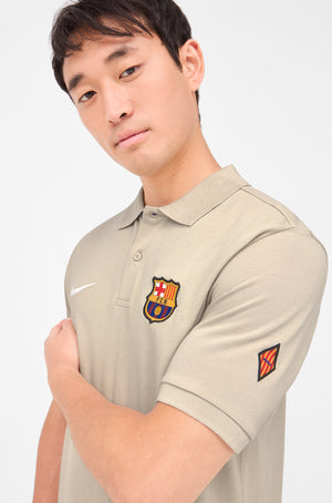 Polo escudo beige Barça Nike