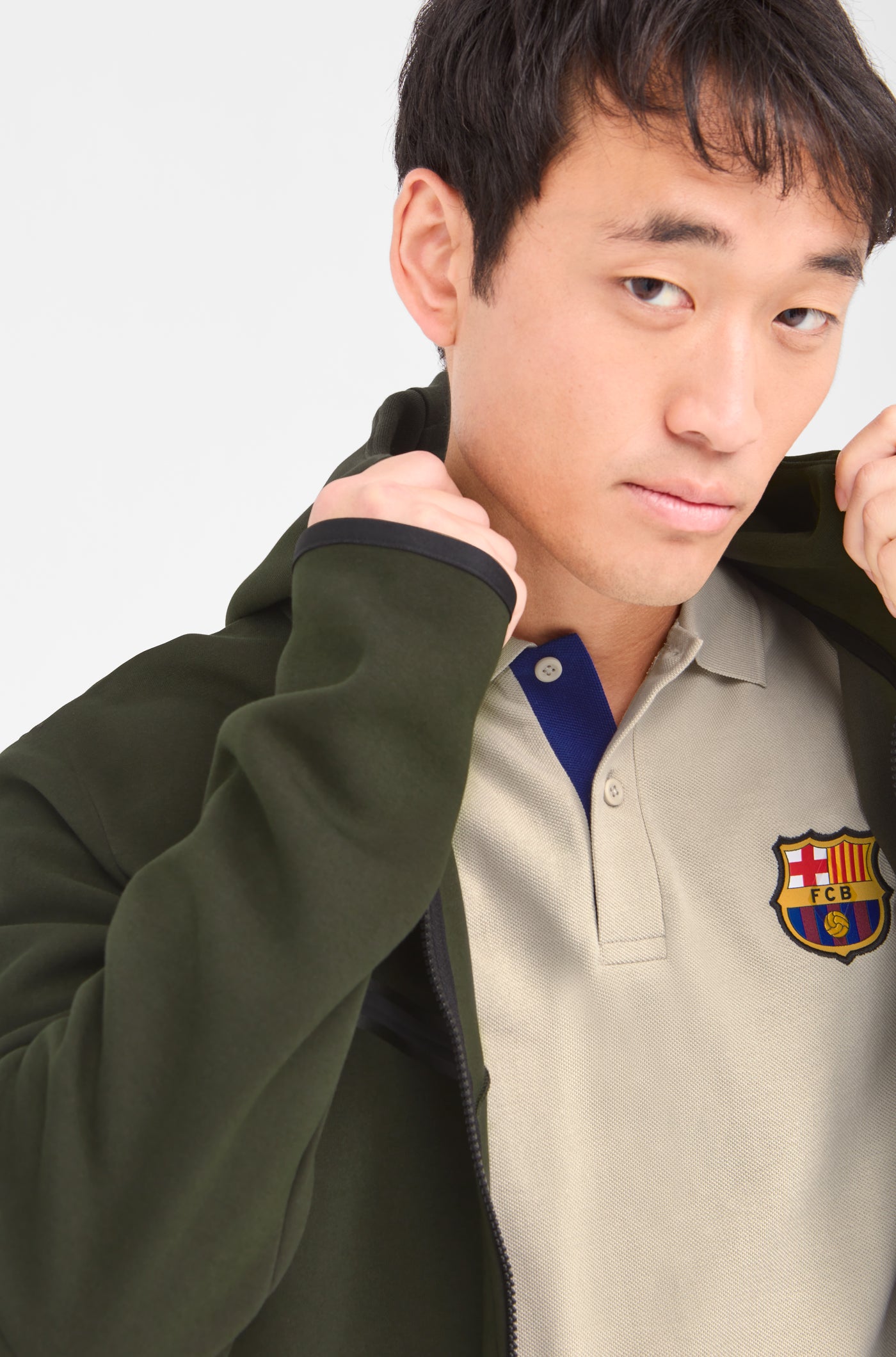 Polo escudo beige Barça Nike