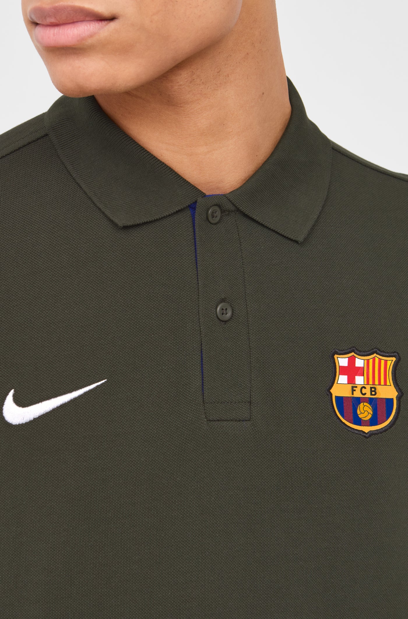 Polo écusson vert Barça Nike