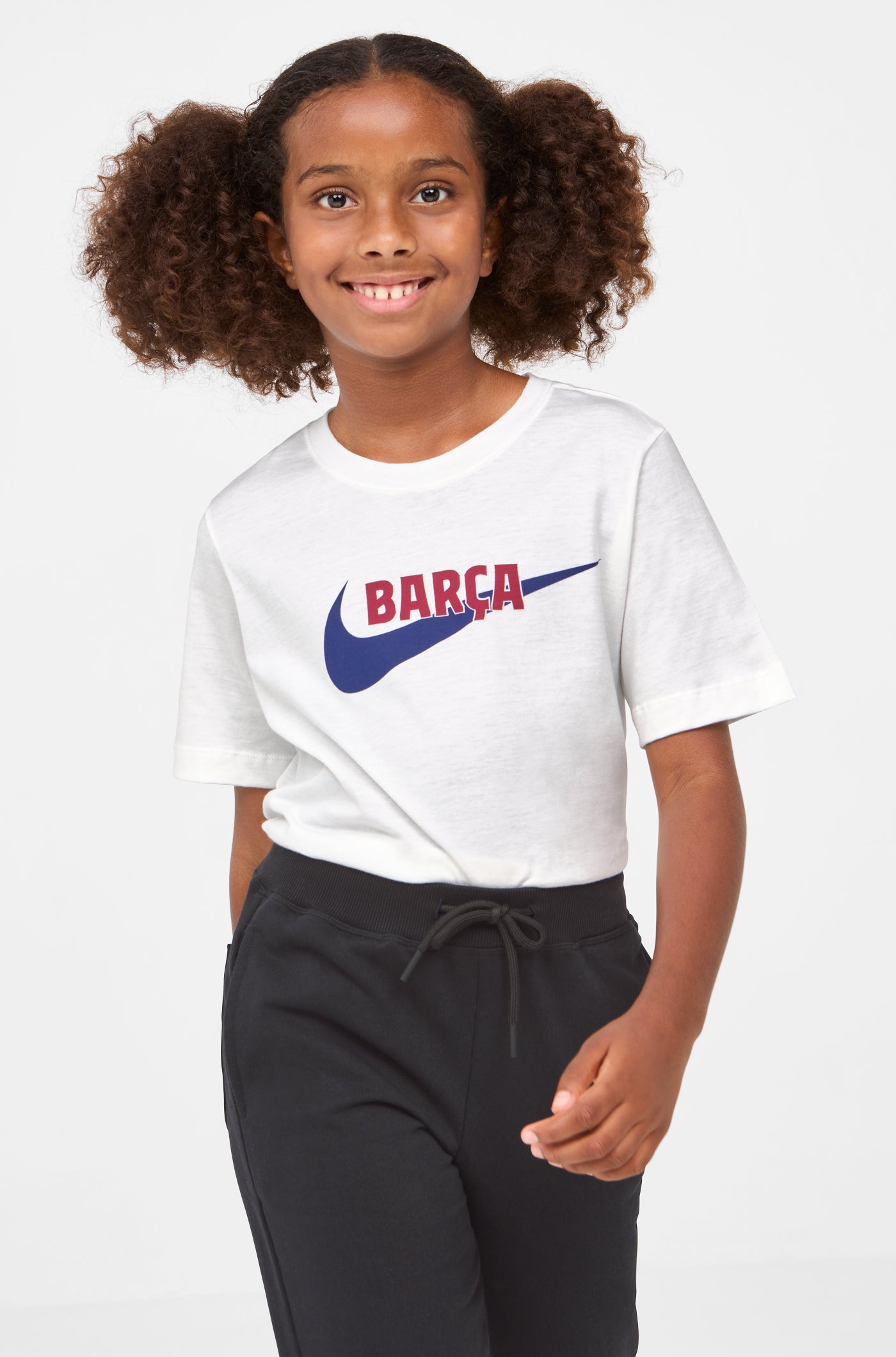 Samarreta balnca Barça Nike - Junior
