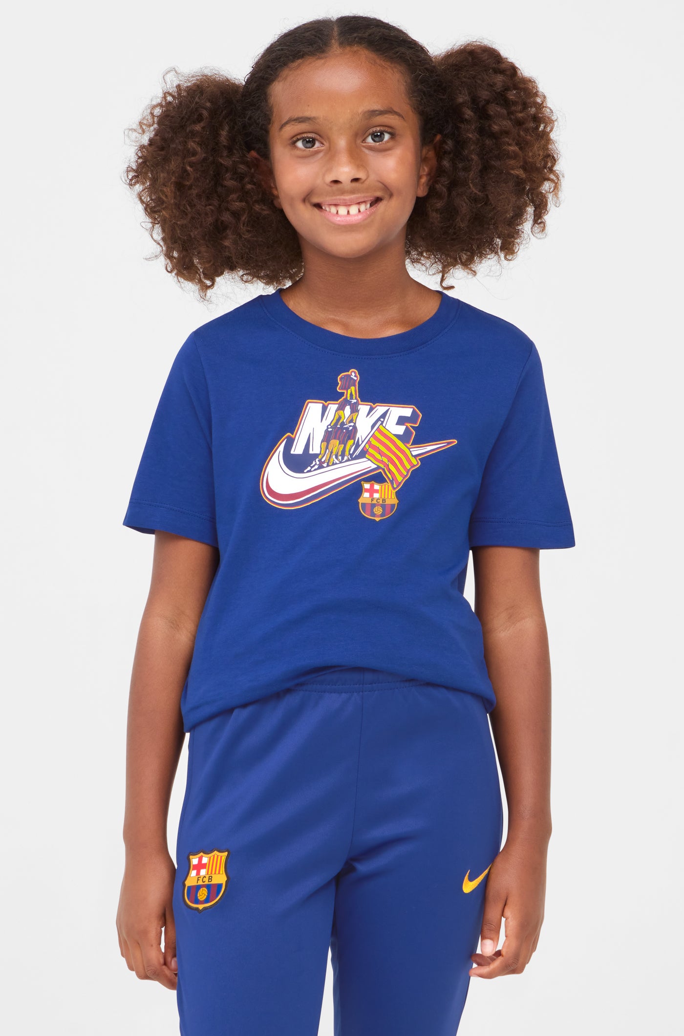 T-shirt Castellers bleu Barça Nike - Junior