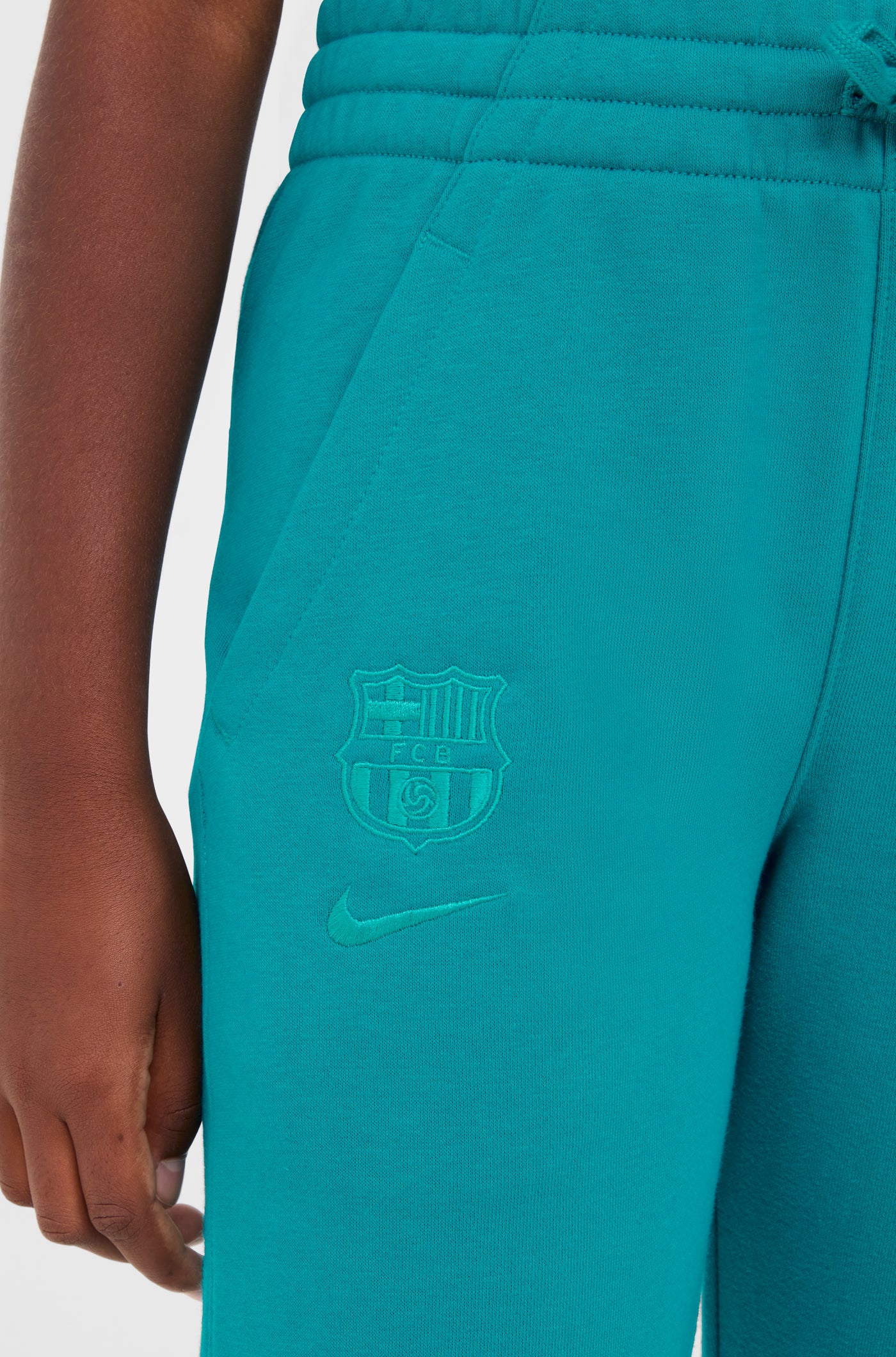 Pantalon écusson vert Barça Nike - Junior