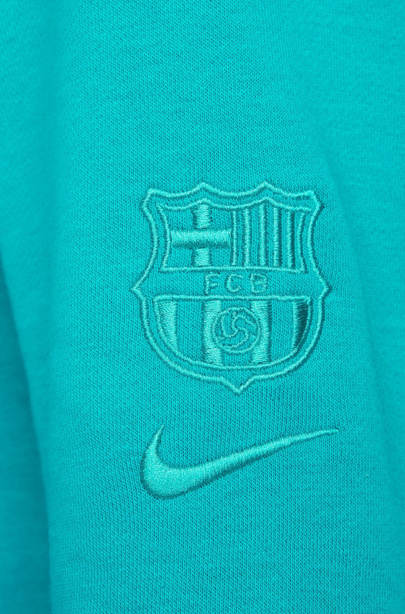 Sudadera capucha azul Barça Nike - Mujer