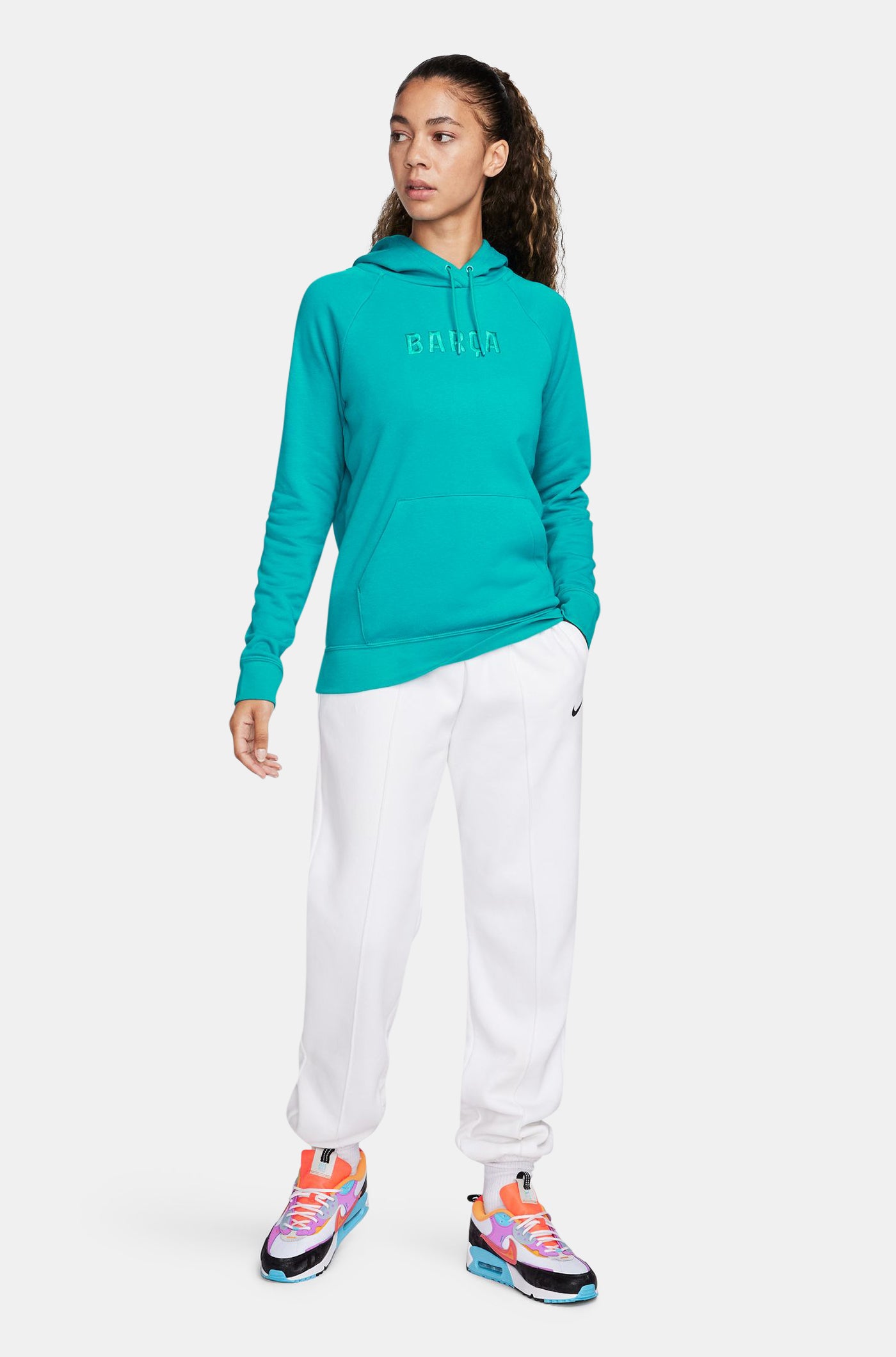 Hooded sweatshirt blue Bar a Nike Women