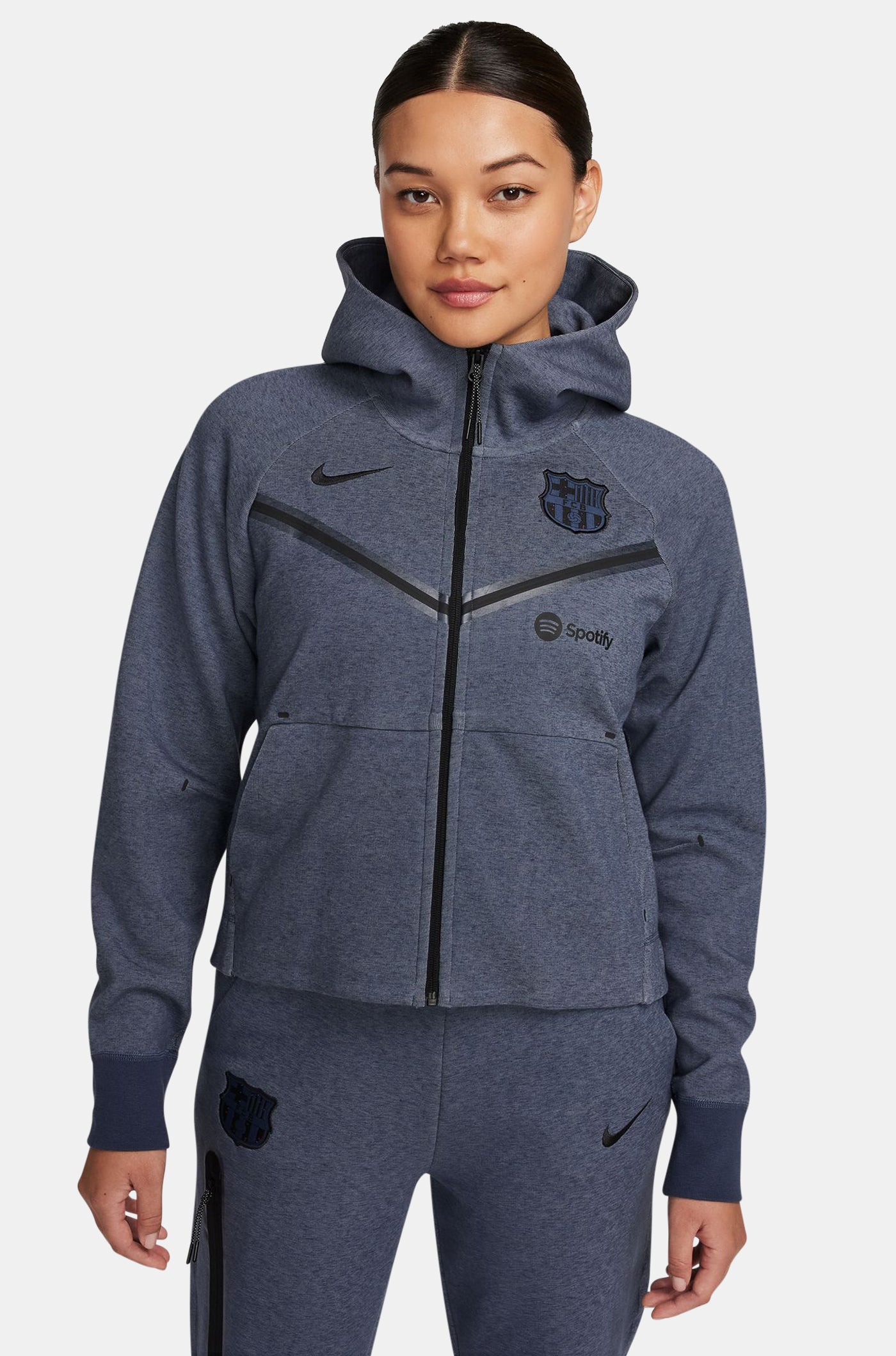 Jacket Tech blue Barça Nike  - Women