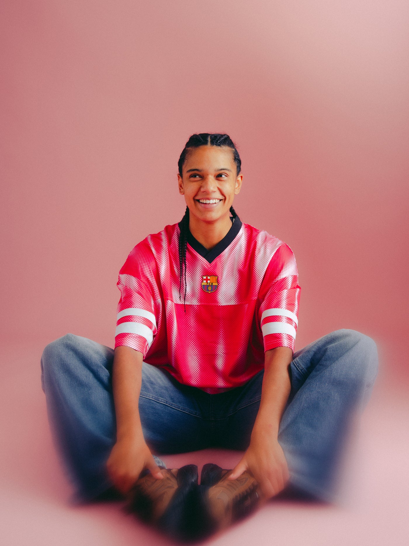 Brugts with a pink festival T-shirt