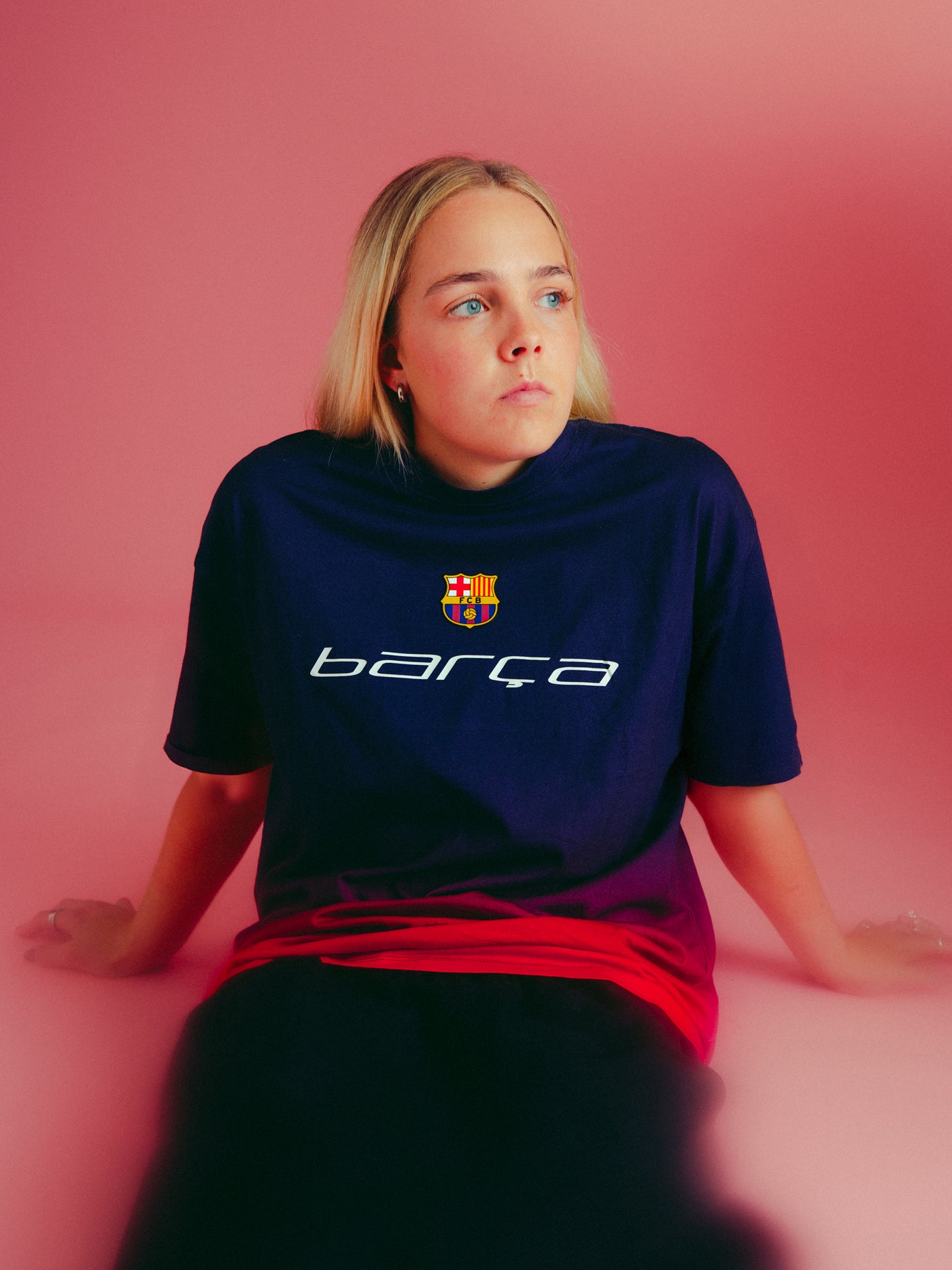T-Shirt mit Farbverlauf Festival Barça – Oversize