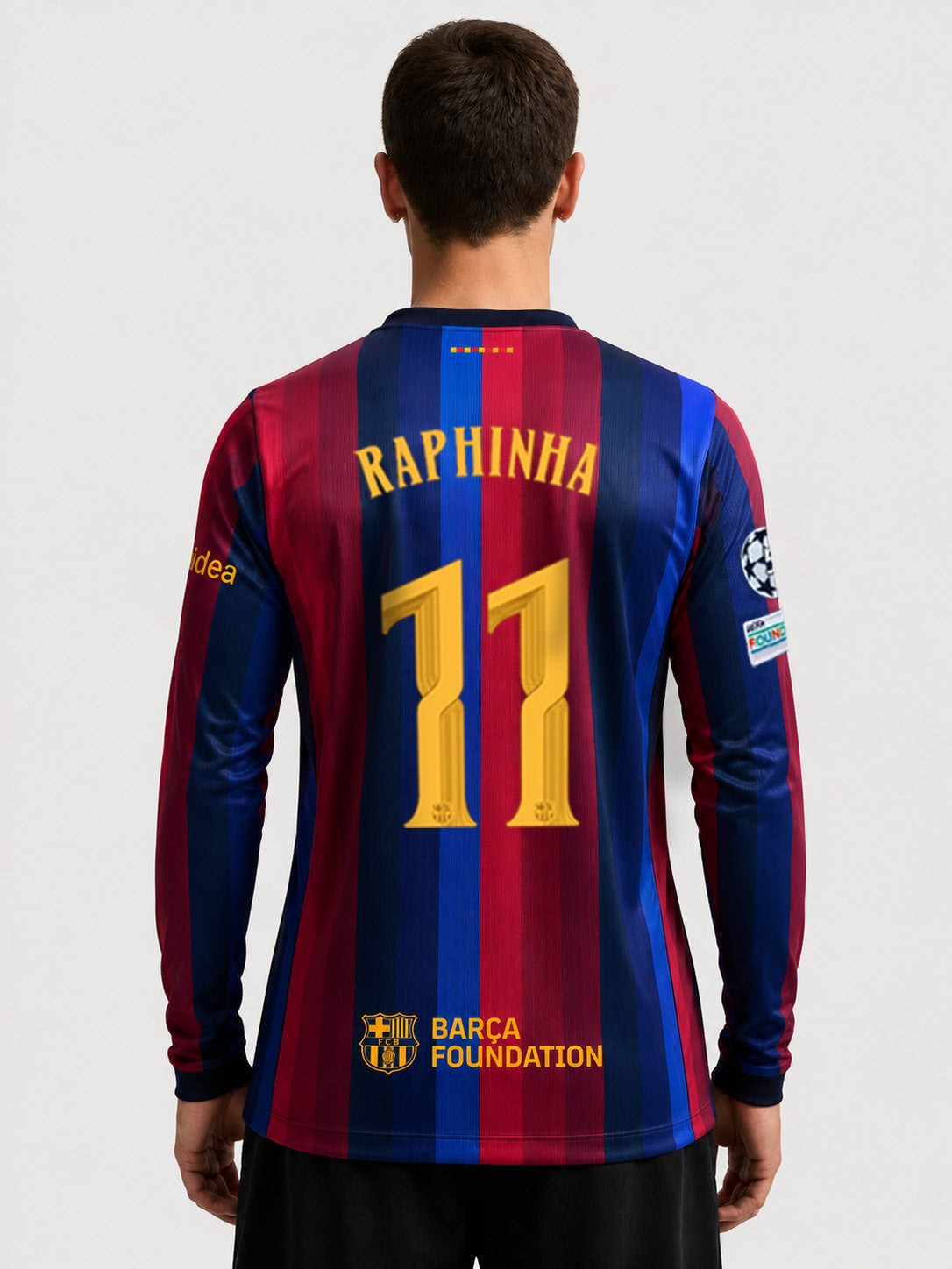 RAPHINHA | UCL Maillot homme domicile 26/27 FC Barcelona - Manches longues
