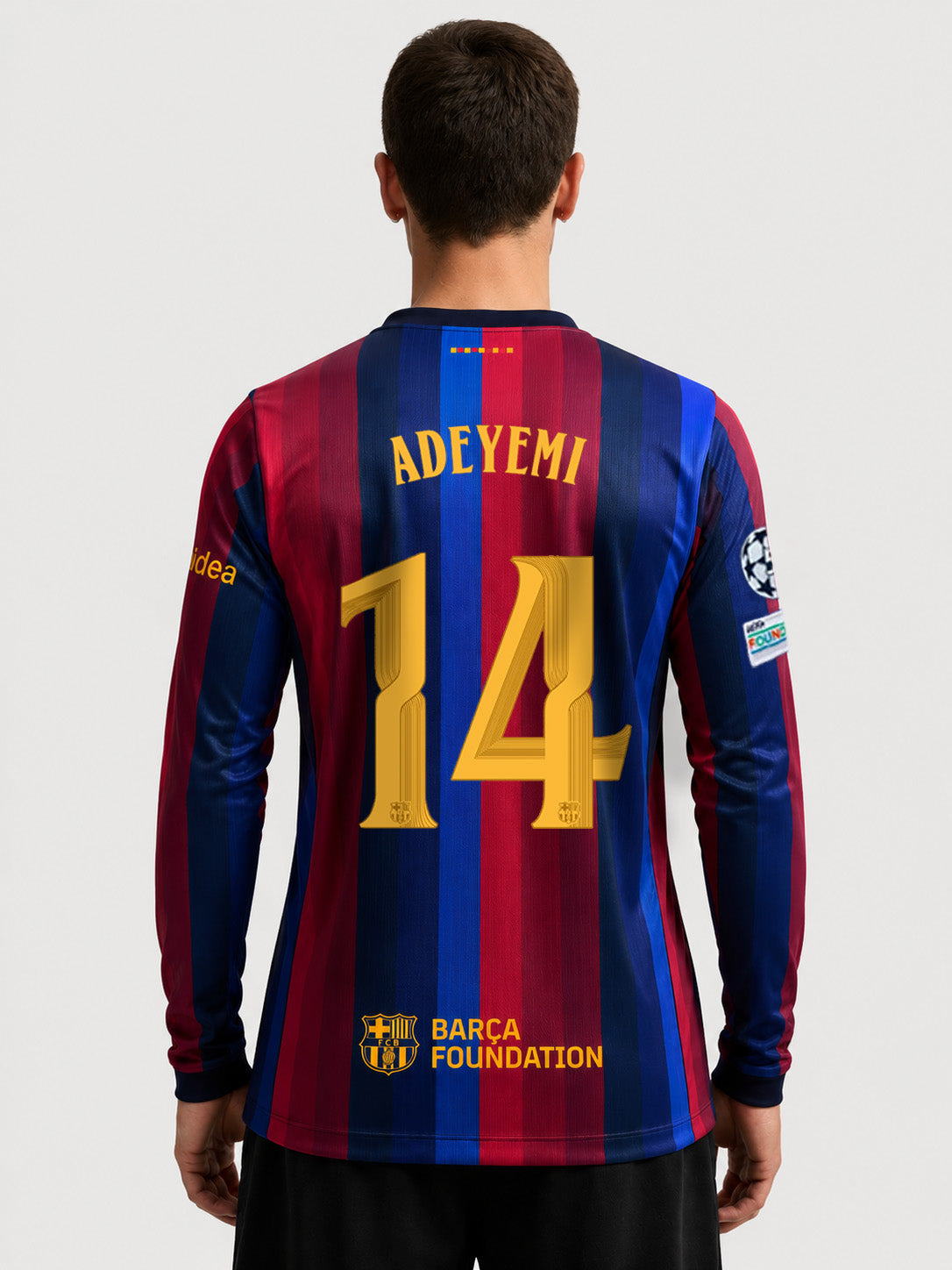 ADEYEMI | UCL Men's home jersey 26/27 FC Barcelona - Long Sleeve