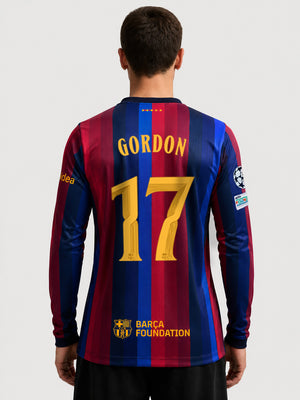 GORDON | UCL Maillot homme domicile 26/27 FC Barcelona - Manches longues