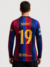 ROONY | UCL Men's home jersey 26/27 FC Barcelona - Long Sleeve