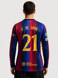 F. DE JONG | UCL Men's home jersey 26/27 FC Barcelona - Long Sleeve