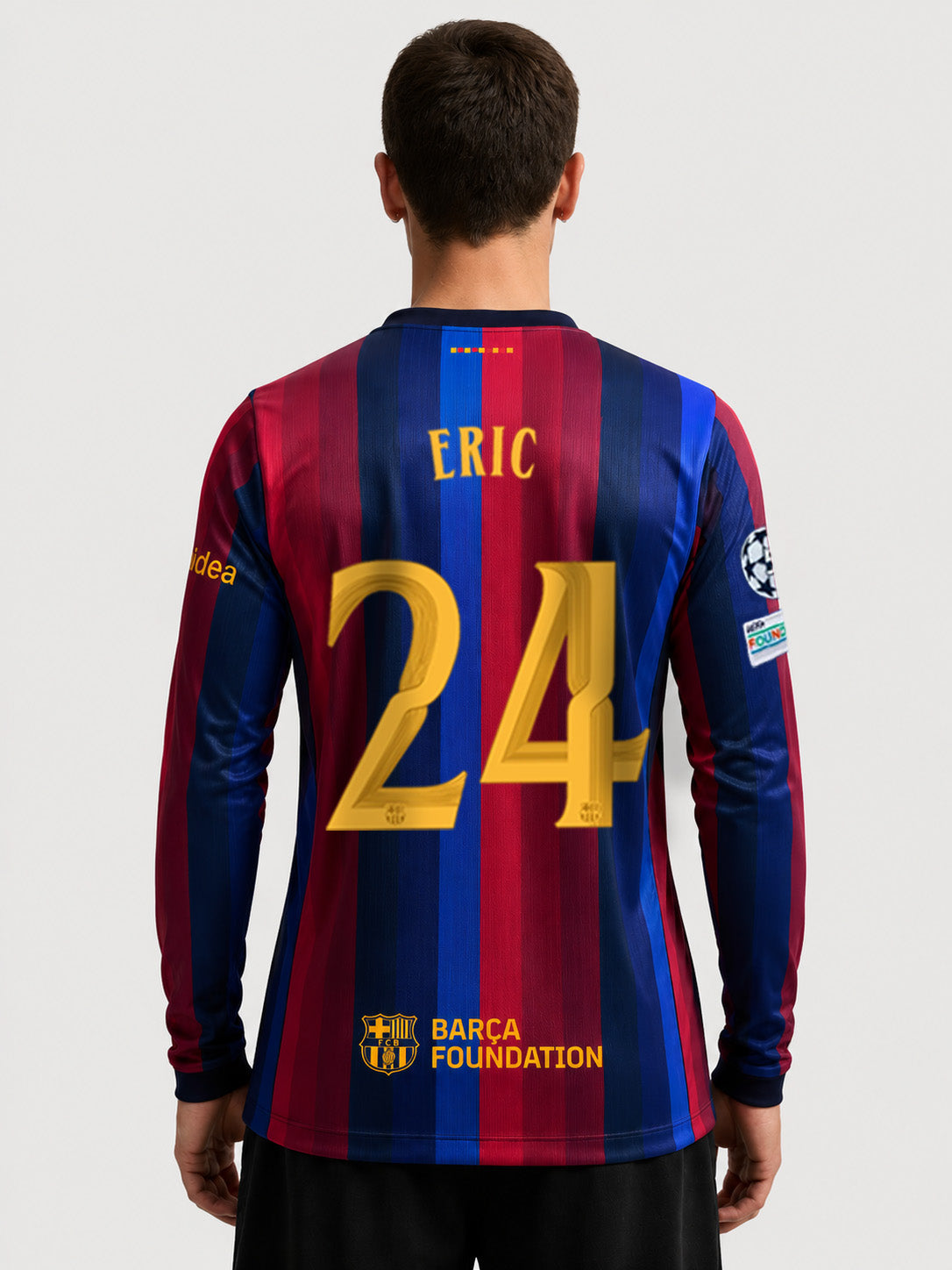 ERIC GARCIA | UCL Camiseta hombre primera equipación 26/27 FC Barcelona - Manga larga