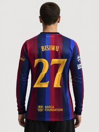 BISIWU | UCL Men's home jersey FC Barcelona - Long Sleeve 26/27