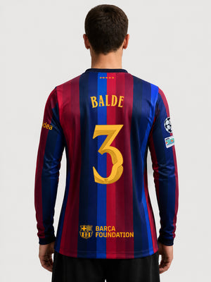 BALDE | UCL Maillot homme domicile 26/27 FC Barcelona - Manches longues