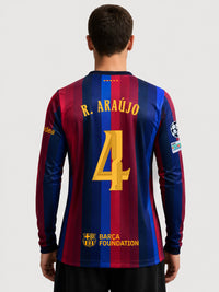 R. ARAUJO | UCL Camiseta hombre primera equipación 26/27 FC Barcelona - Manga larga