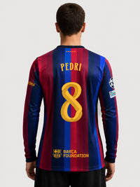 PEDRI | UCL Camiseta hombre primera equipación 26/27 FC Barcelona - Manga larga