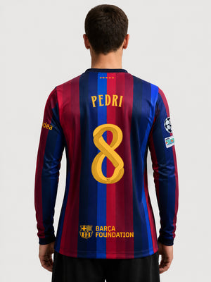 PEDRI | UCL Maillot homme domicile 26/27 FC Barcelona - Manches longues