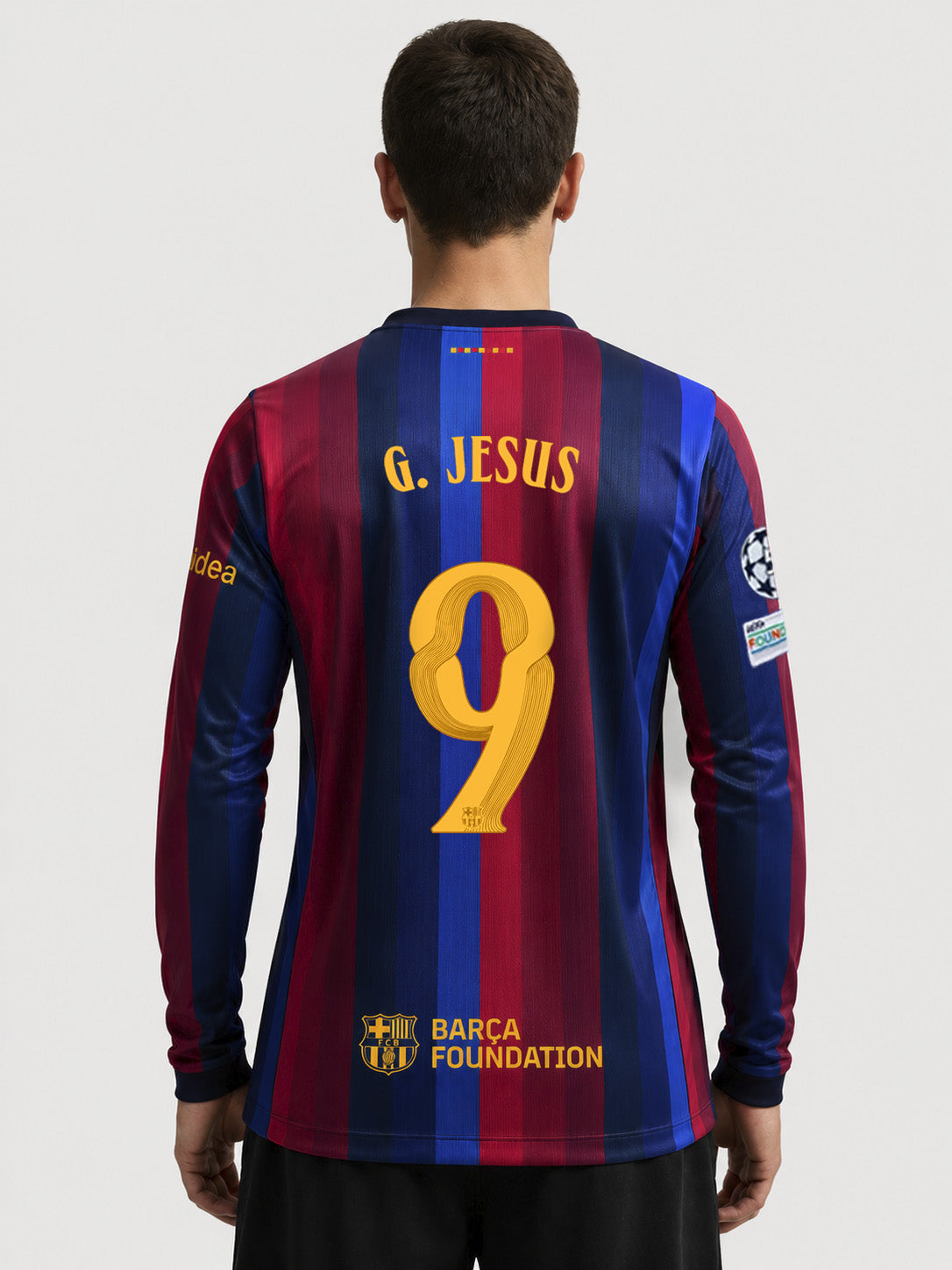 GABRIEL JESUS | UCL Men's home jersey 26/27 FC Barcelona - Long Sleeve