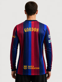 GORDON | UCL Men's home jersey 26/27 FC Barcelona - Long Sleeve