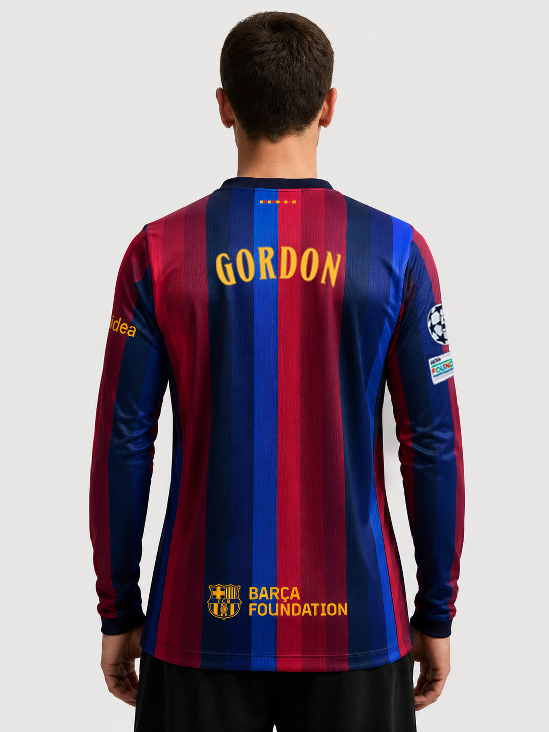 GORDON | UCL Men's home jersey 26/27 FC Barcelona - Long Sleeve
