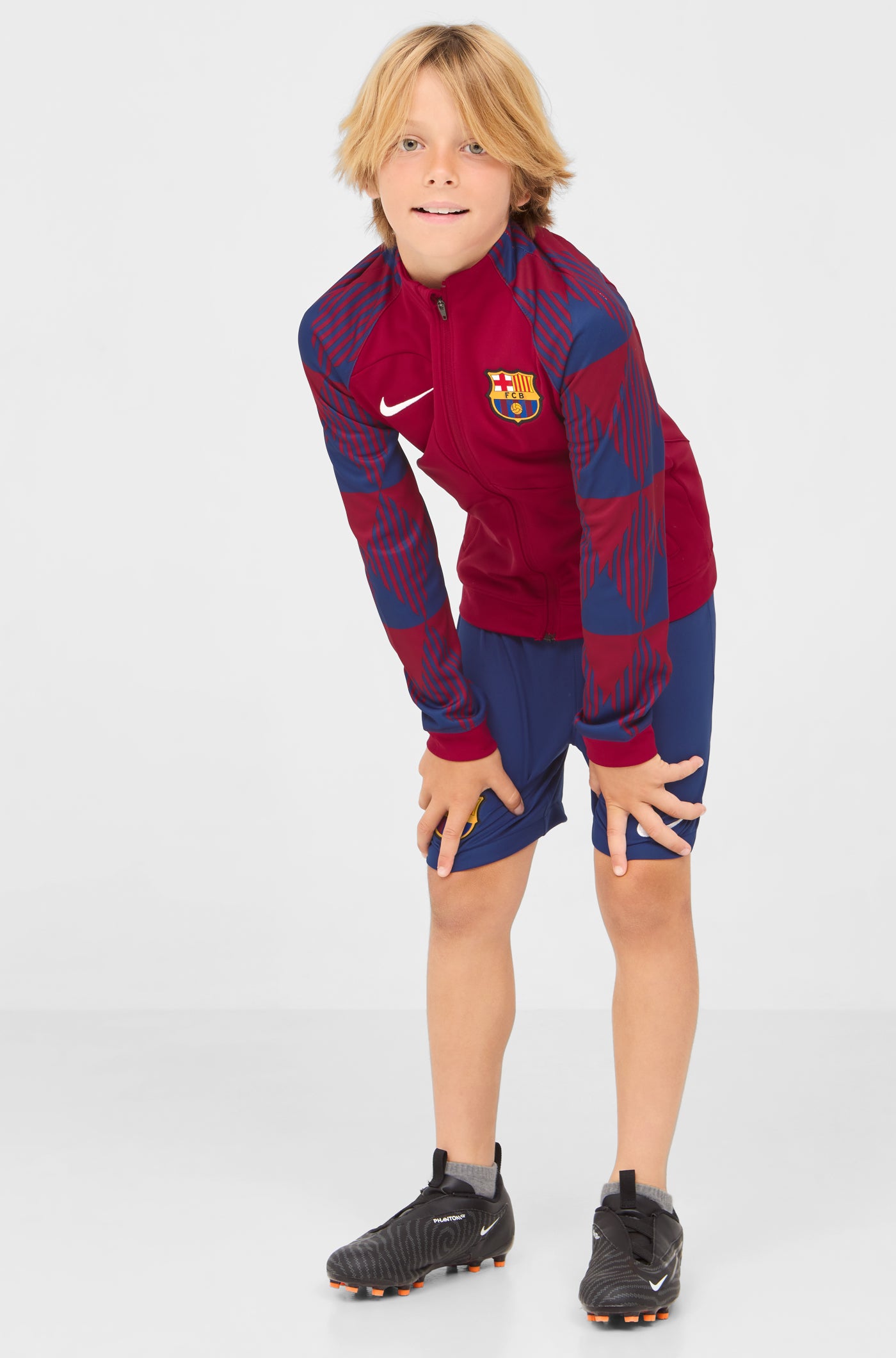 Jaqueta prepartit primer equipament FC Barcelona 23/24 - Junior