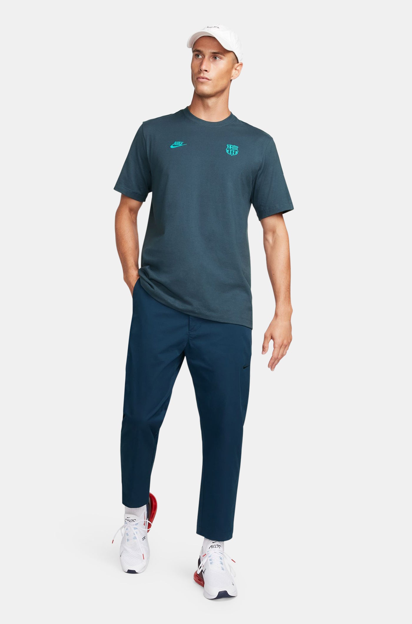 Samarreta blava escut Barça Nike