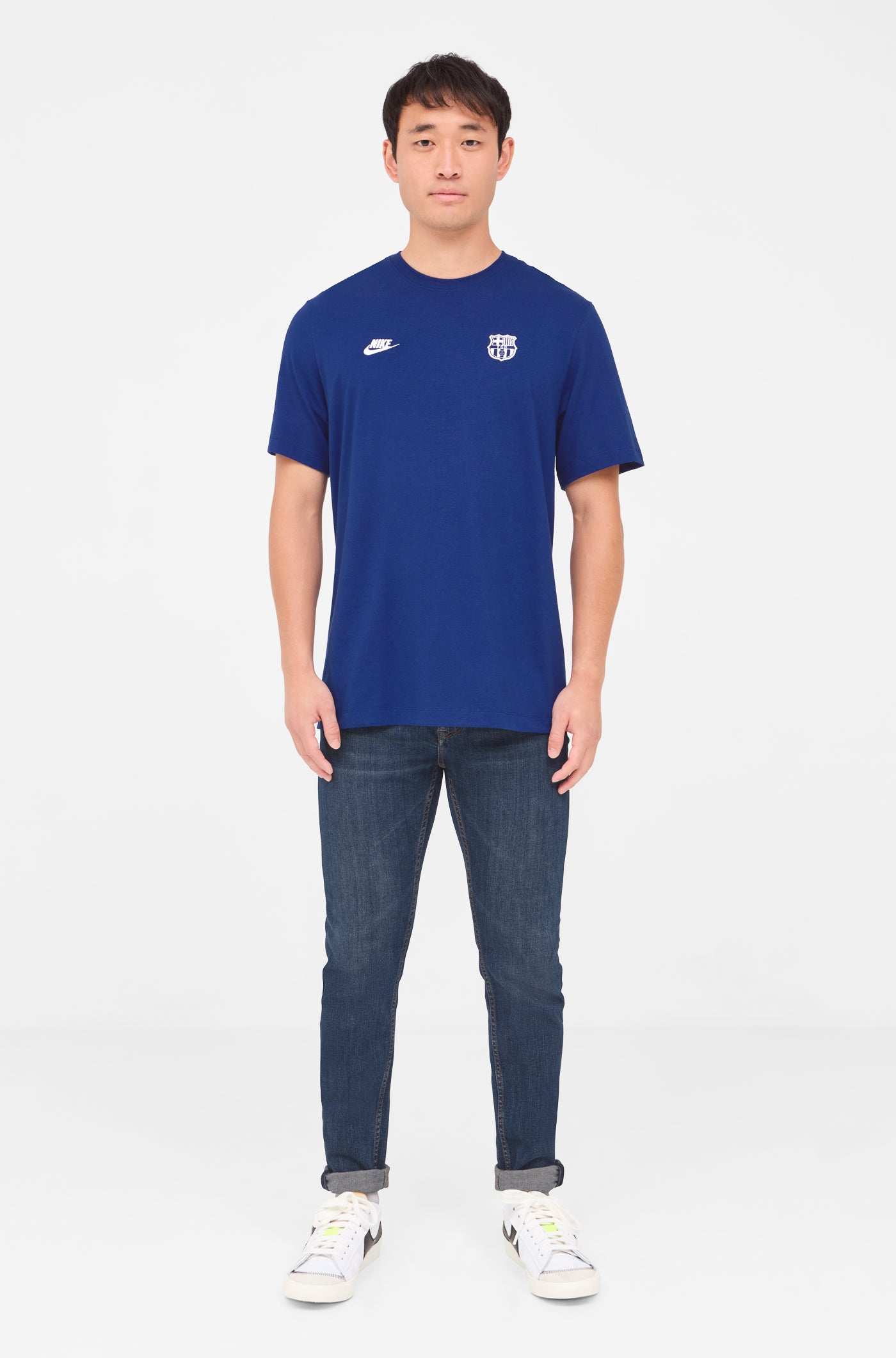 T-shirt écusson bleu Barça Nike