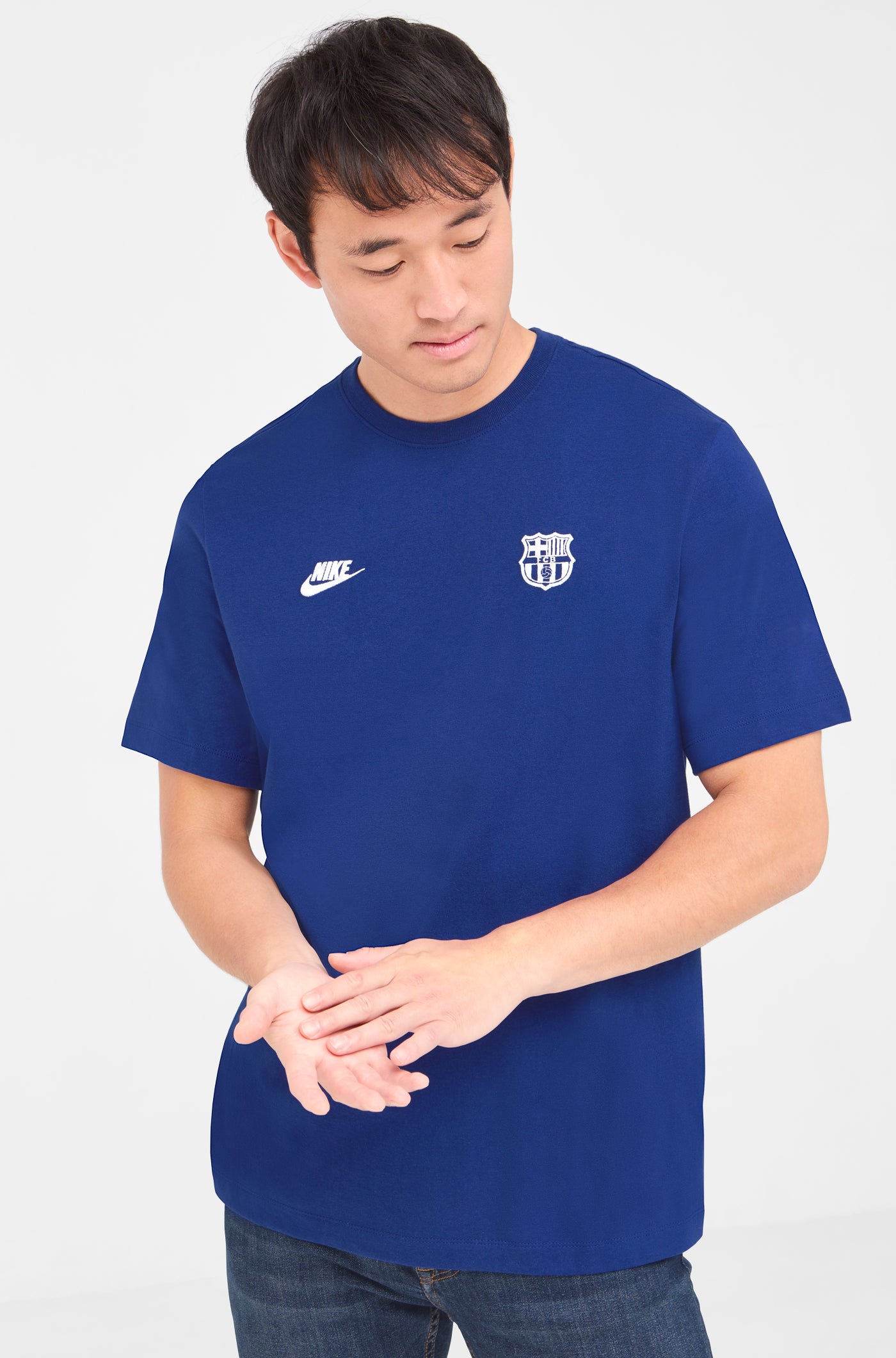 T-shirt blue shield Barça Nike