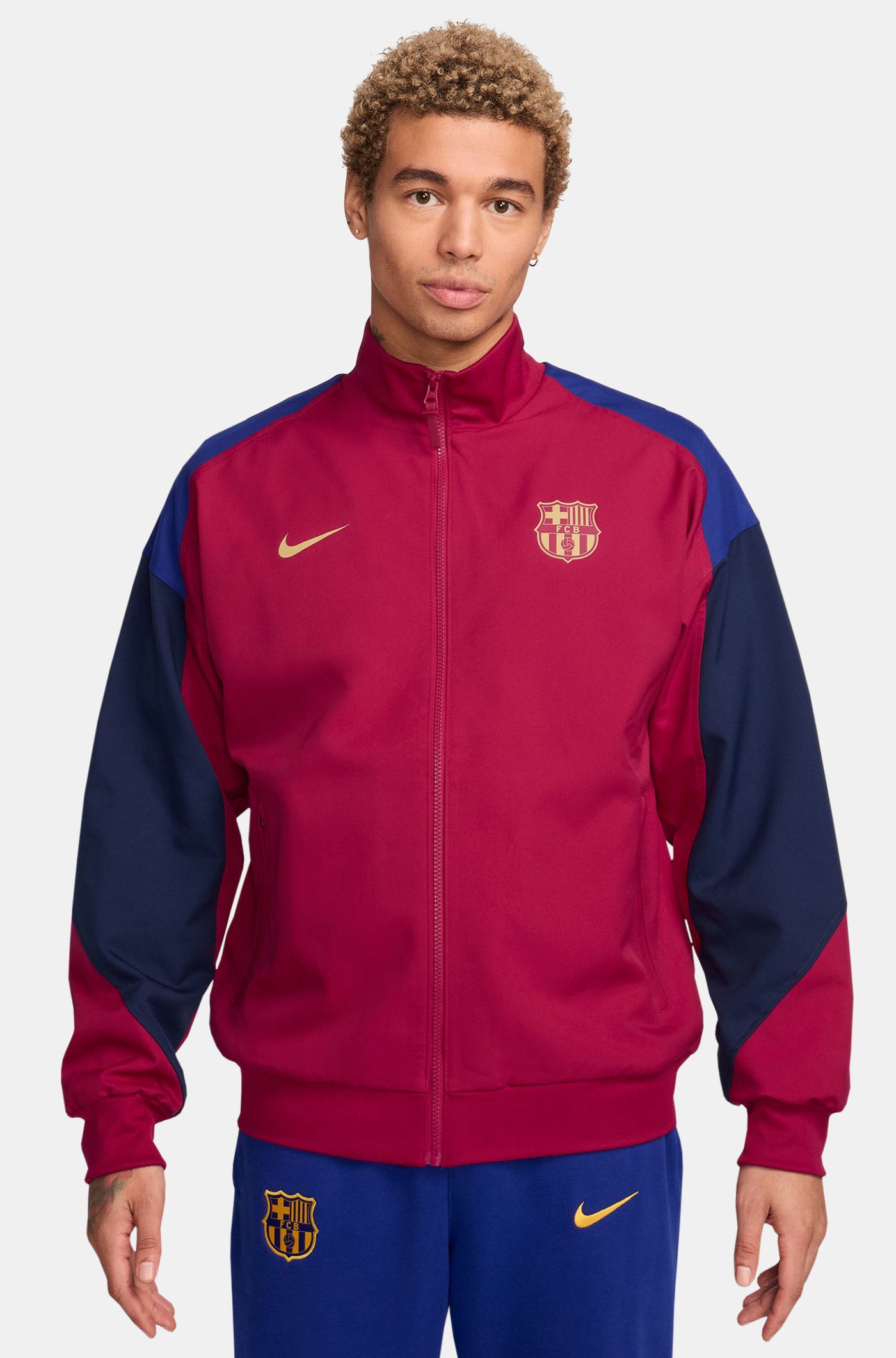 Pre-Match anthem jacket garnet 23/24 – Barça Official Store Spotify ...