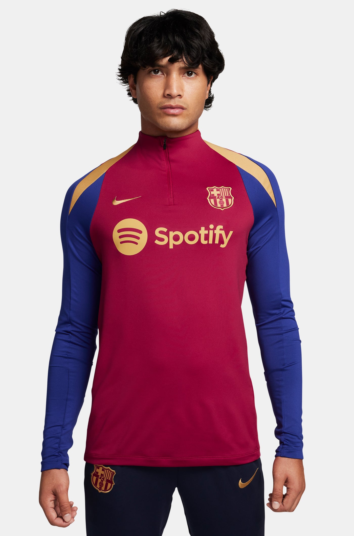 Rotes Trainings-Sweatshirt des FC Barcelona 23/24