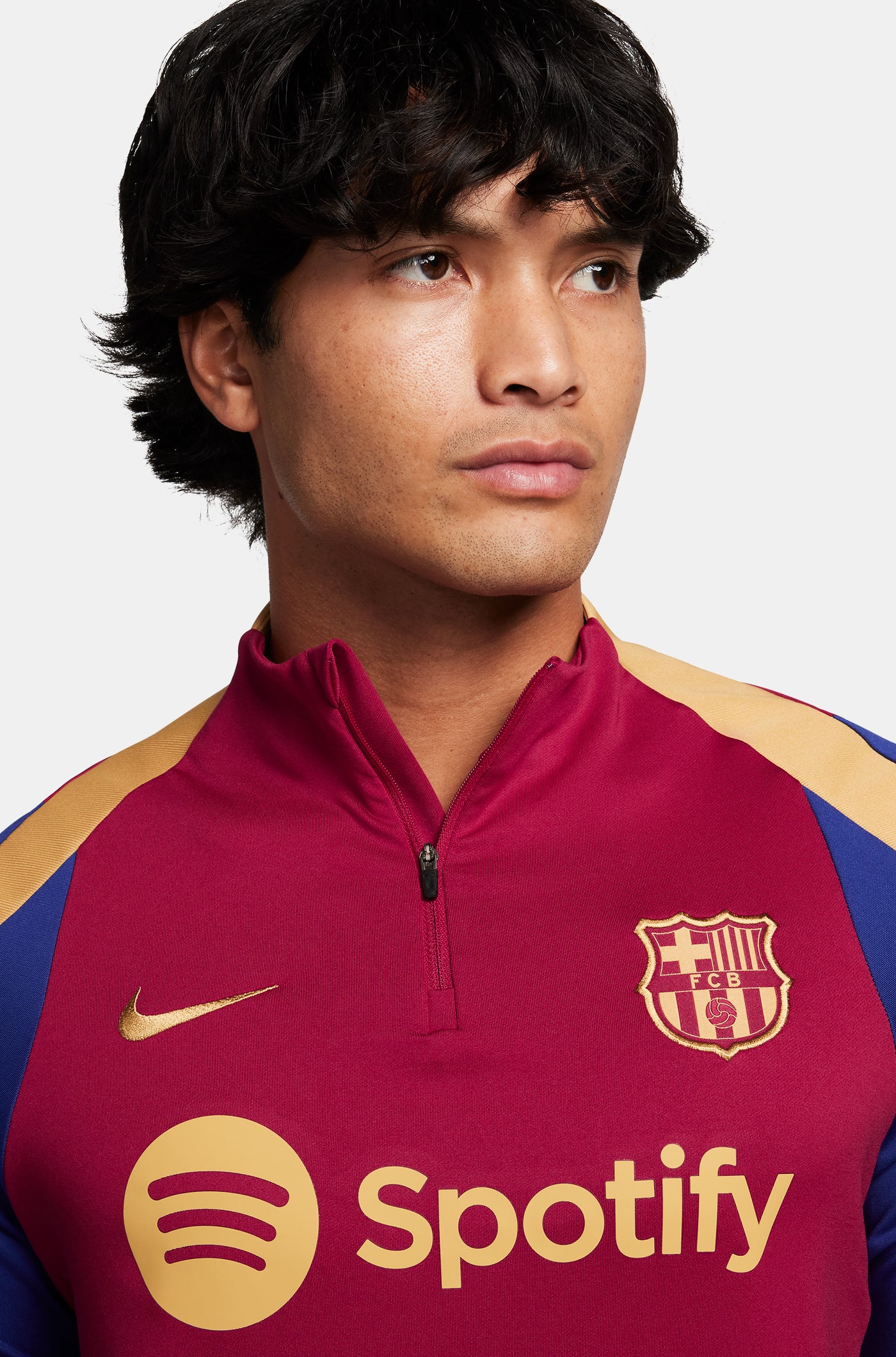 Rotes Trainings-Sweatshirt des FC Barcelona 23/24