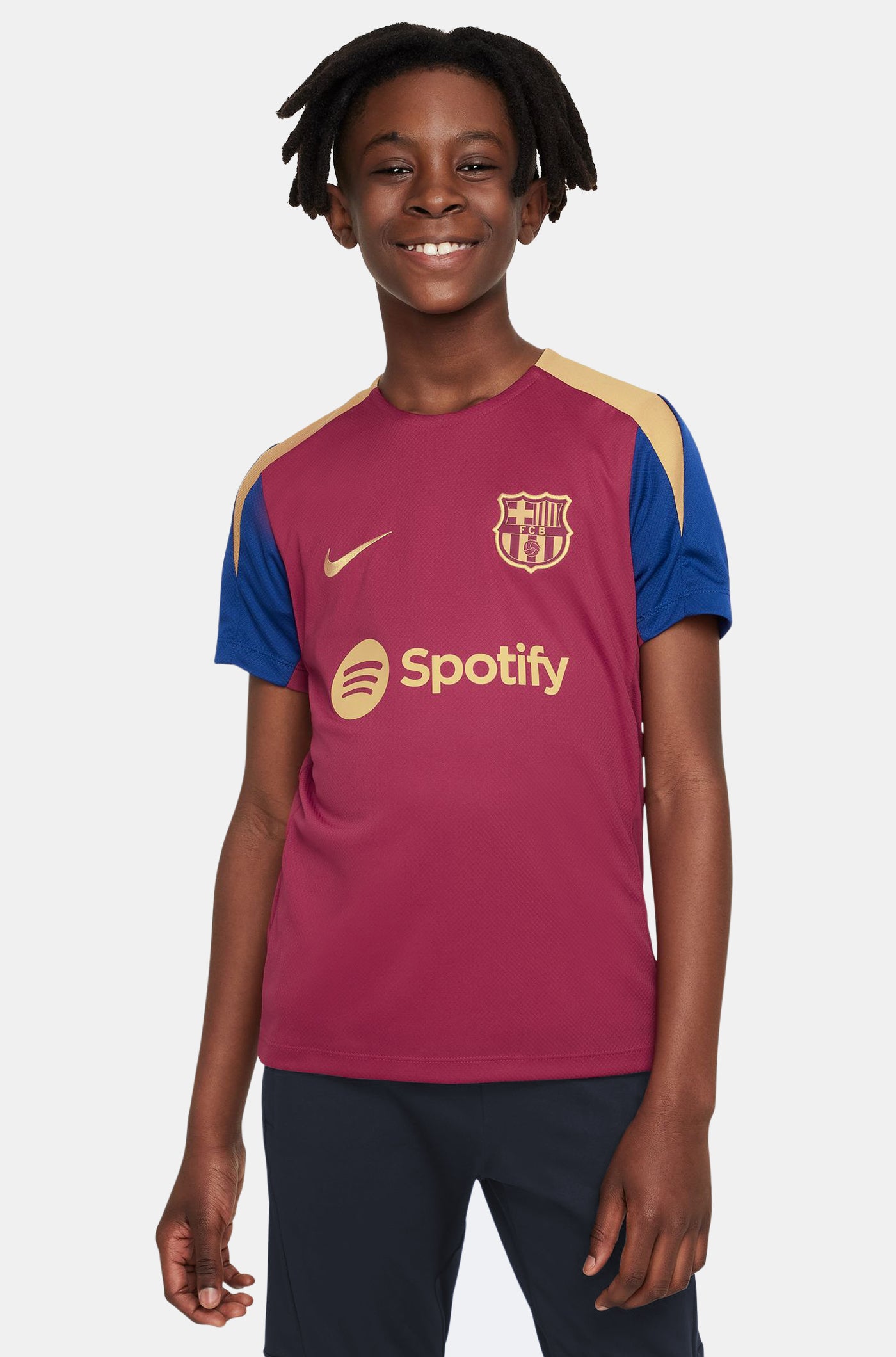 Camiseta de entrenamiento granate FC Barcelona 23/24 - Junior