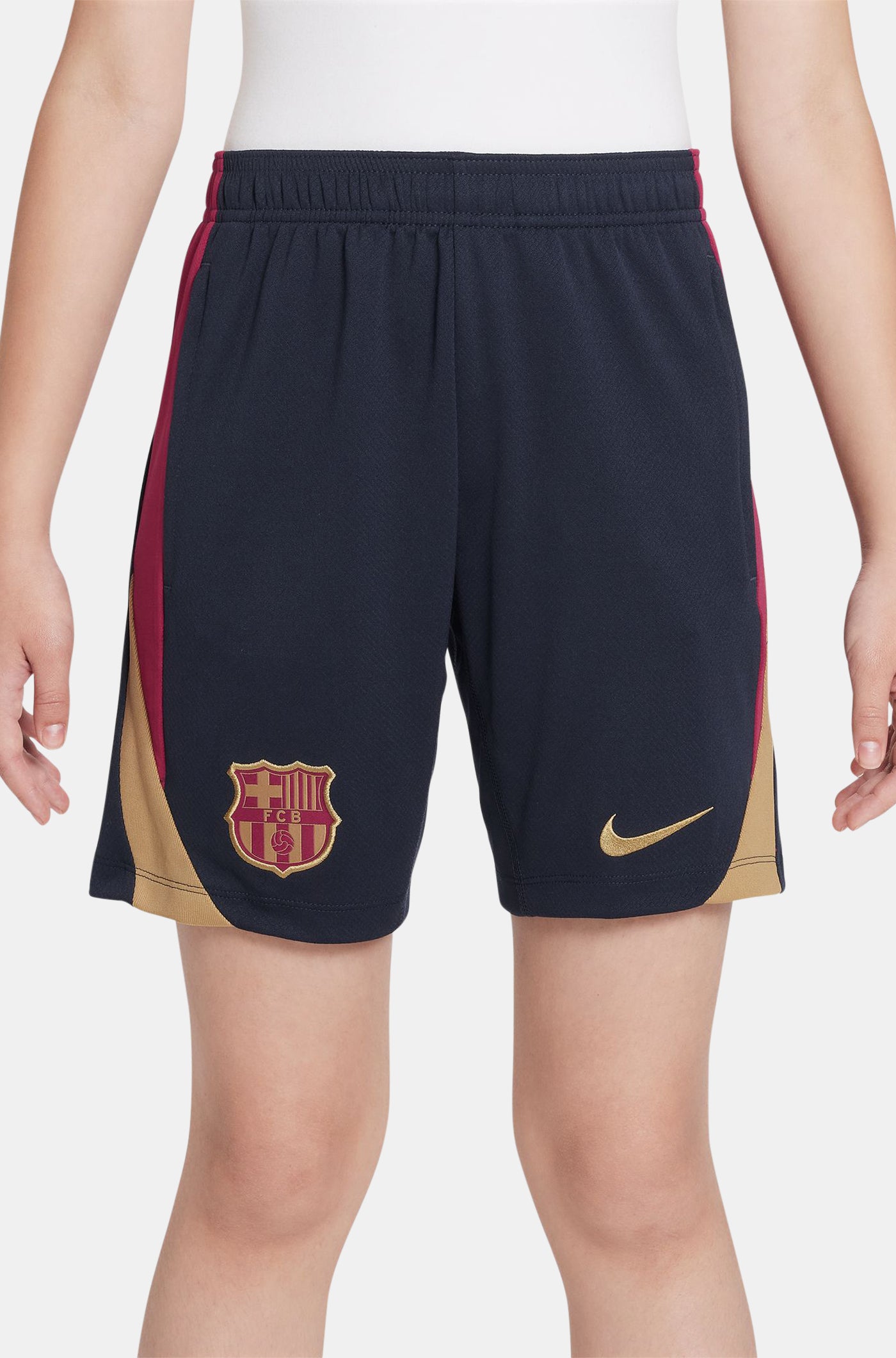 Pantalons curts d'entrenament obsidiana FC Barcelona 23/24 - Júnior