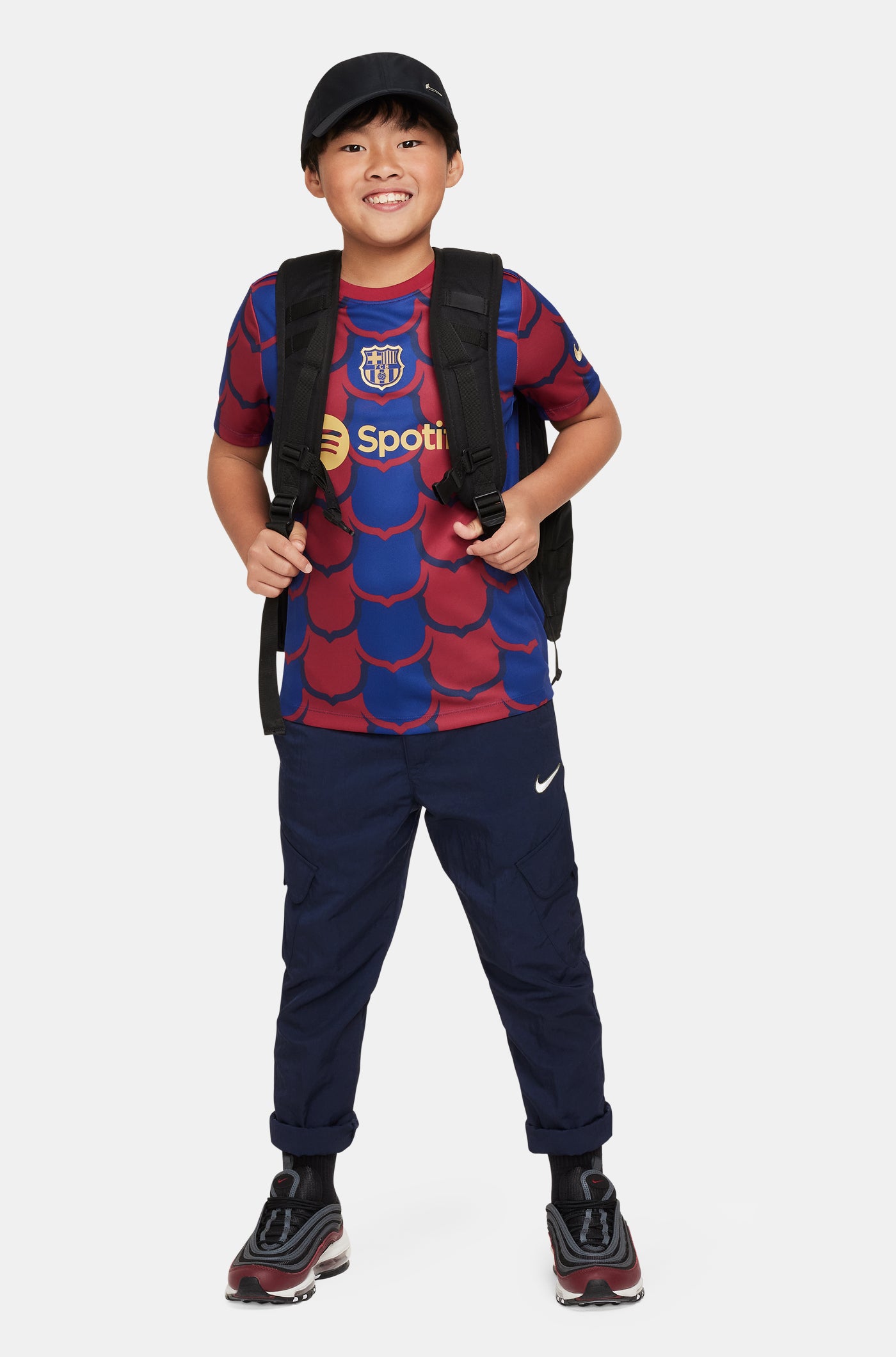  FC Barcelona Blaugrana Pre-Match-Trikot – Junior