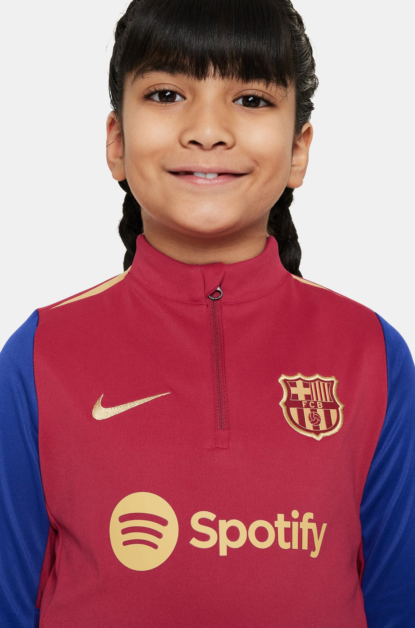 FC Barcelona Granat Trainings-Sweatshirt 23/24 – Jüngere Kinder
