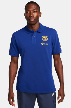 Polo crest royal blue Barça Nike