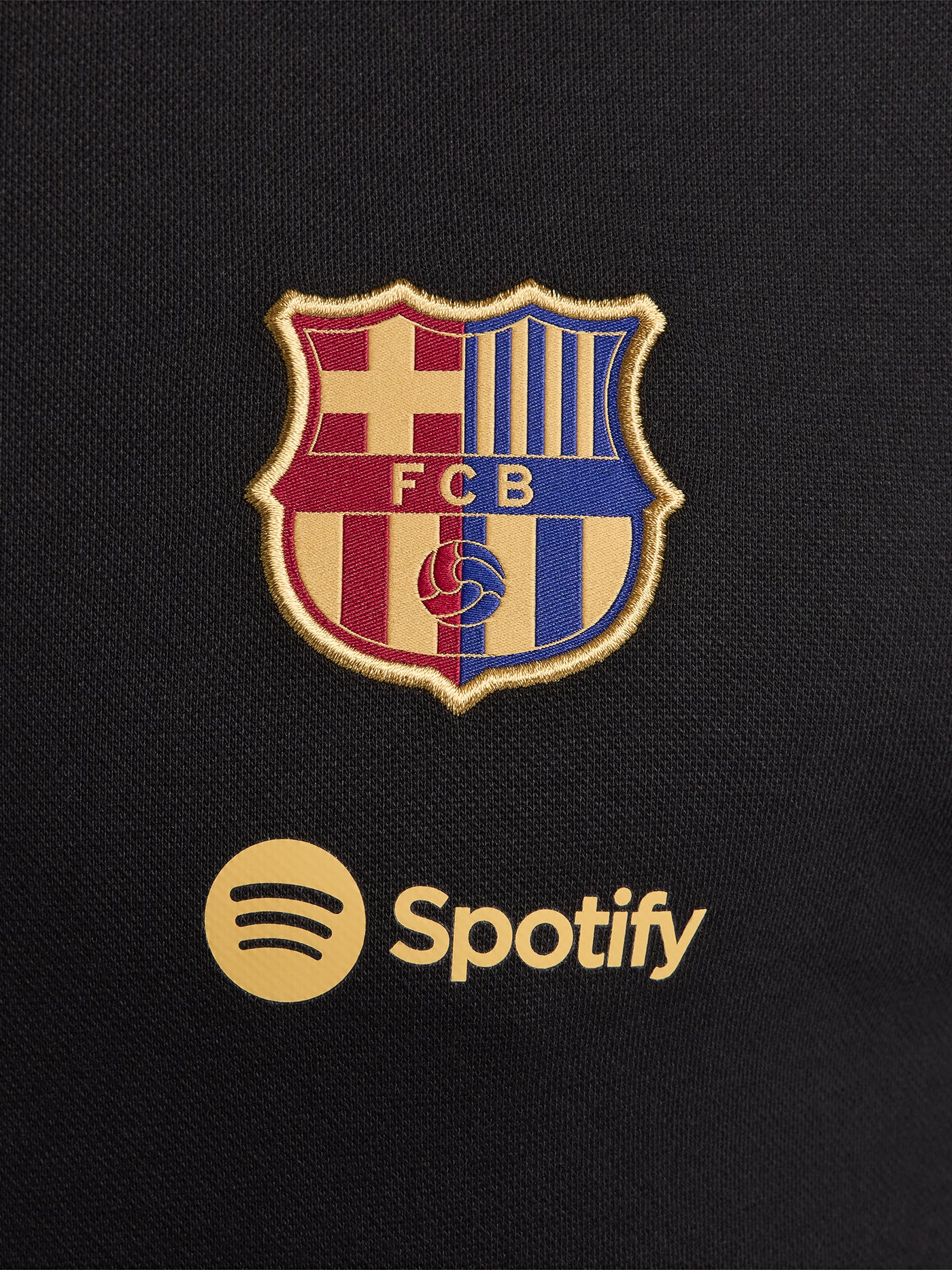 Polo amb escut negre Barça Nike